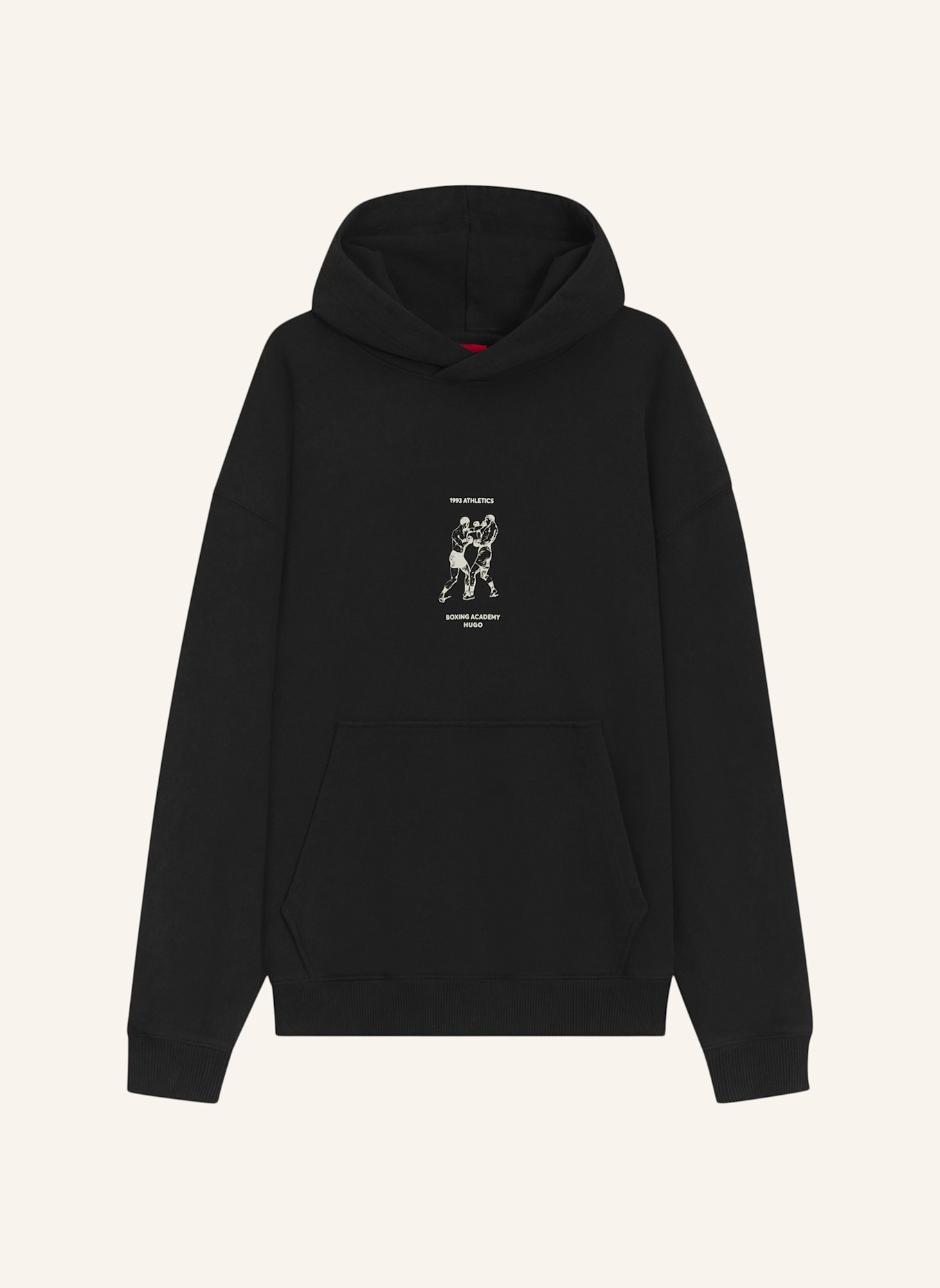 HUGO Sweatshirt DUWRESTIE Oversize Fit: SCHWARZ