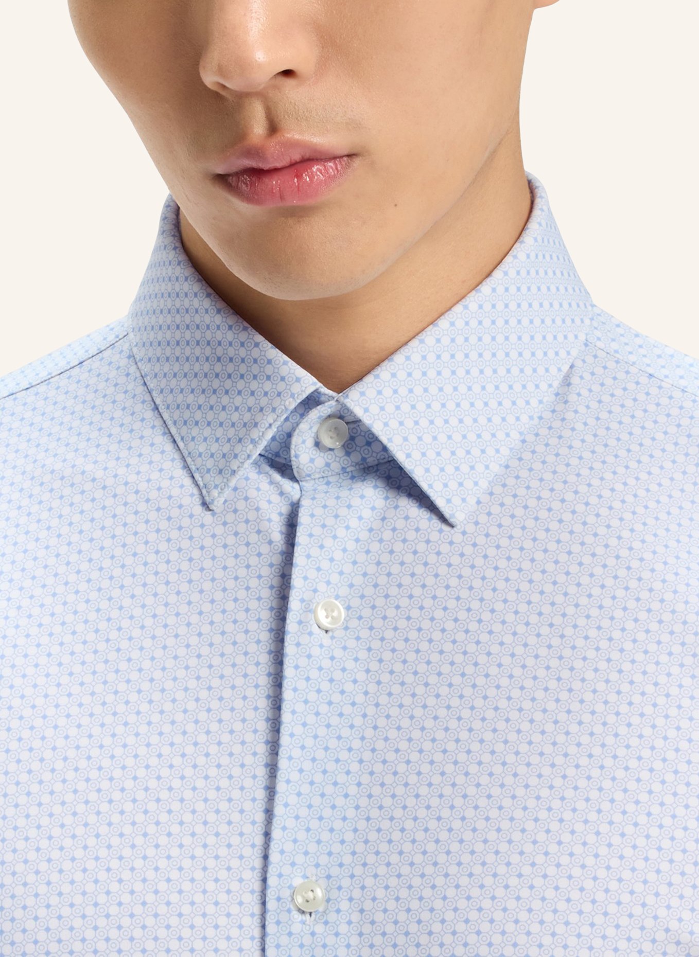 BOSS Business Hemd P-HANK-S-KENT-C1-222 Slim Fit: HELLBLAU