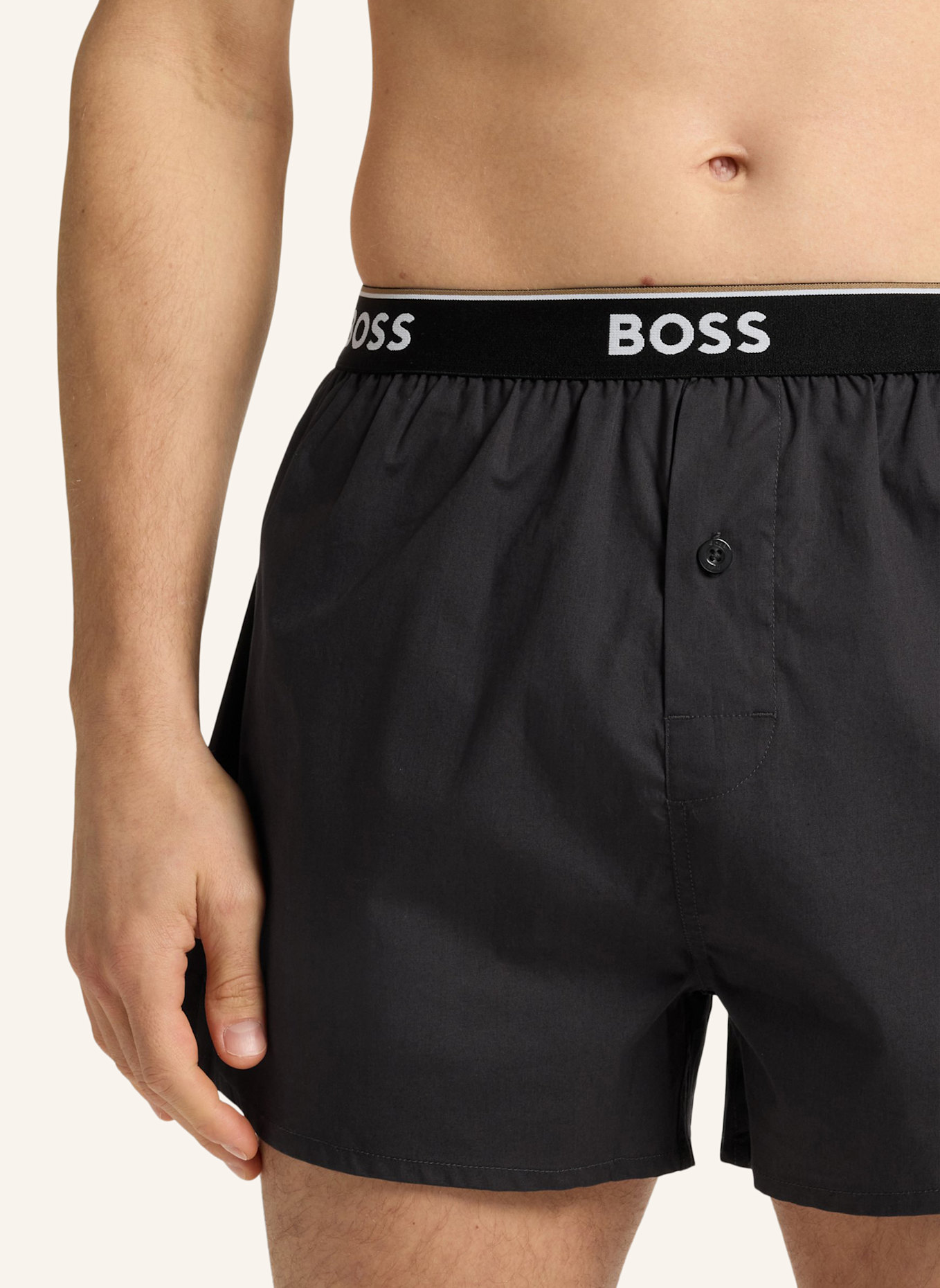 BOSS Pyjamas Unterteil 2P BOXER SHORTS EW: HELLGRAU