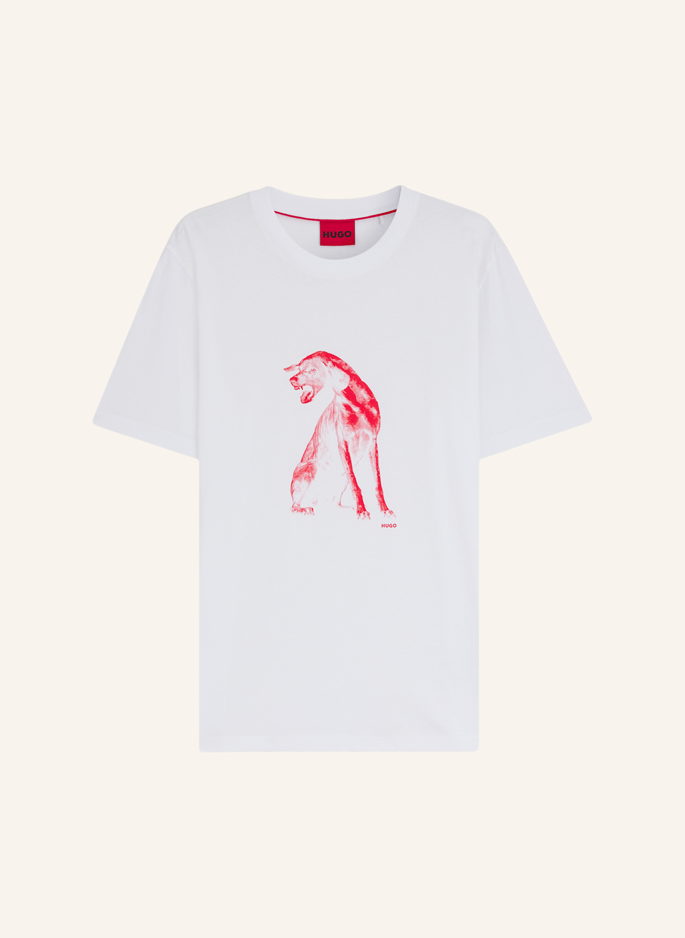 HUGO T-Shirt DIDUG Regular Fit: WEISS