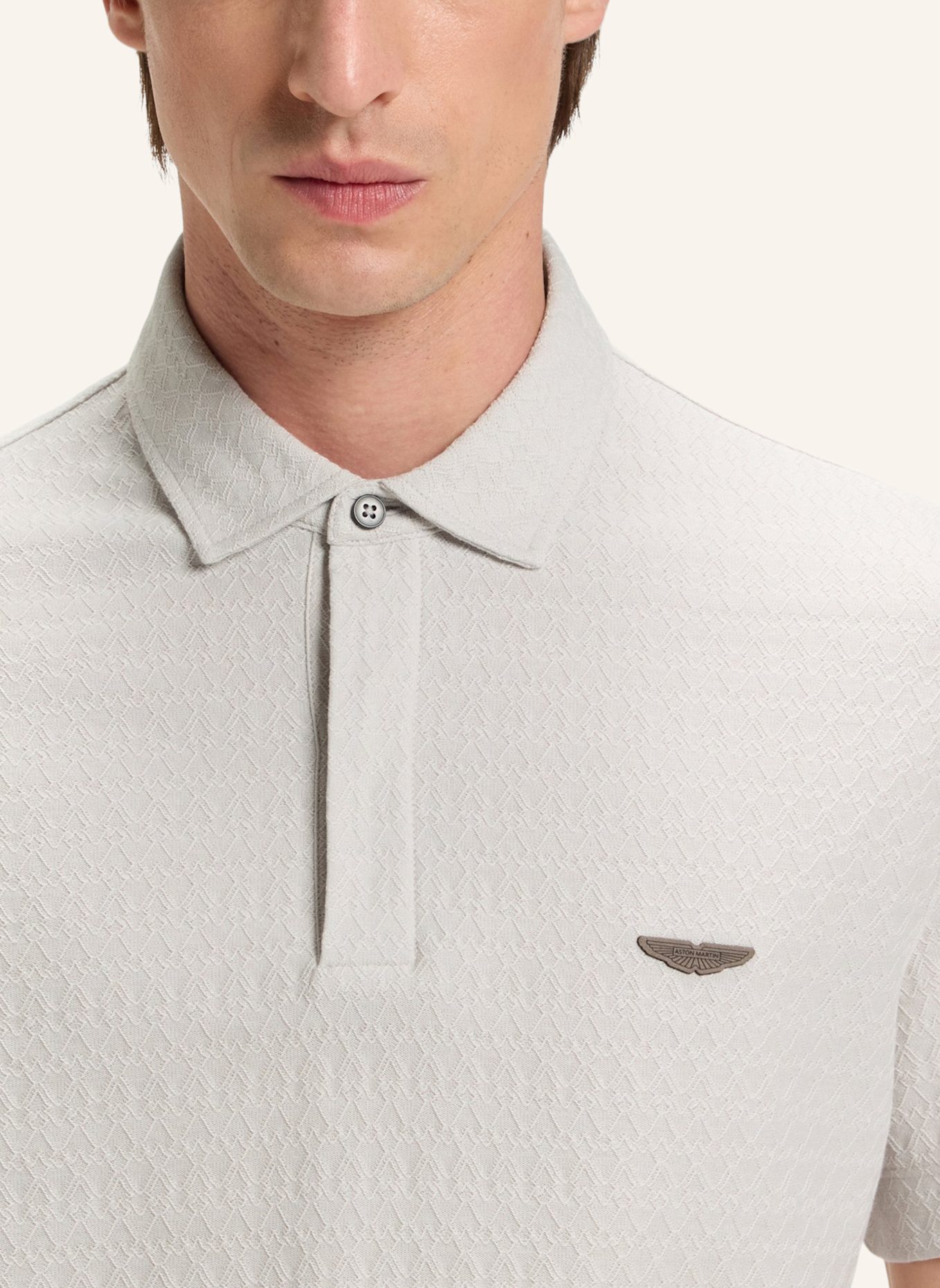 BOSS Poloshirt L-TRACY_AM-254 Regular Fit: GRAU