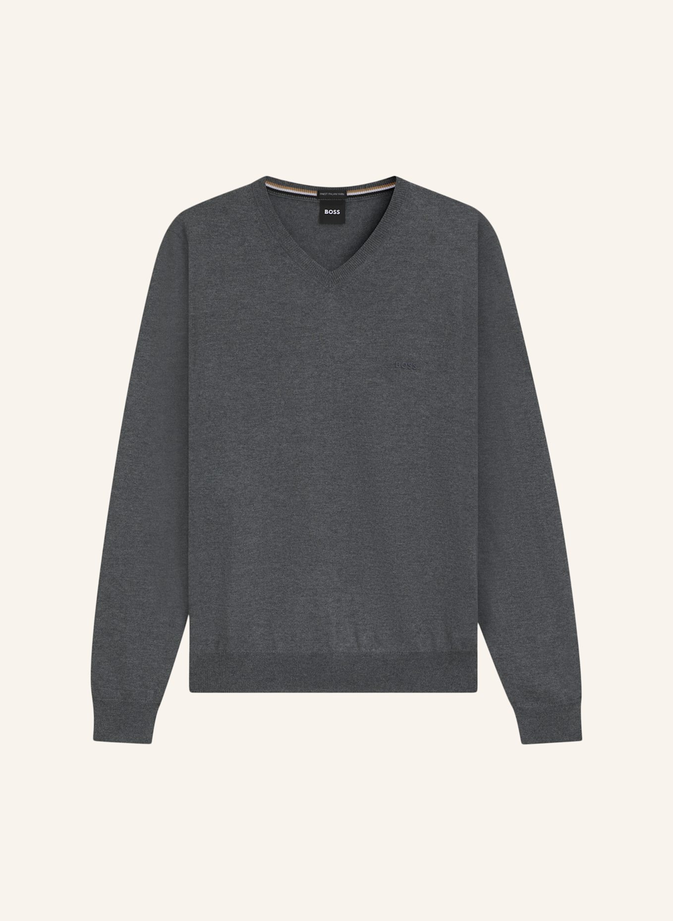 BOSS Pullover BARAM-L Regular Fit: GRAU