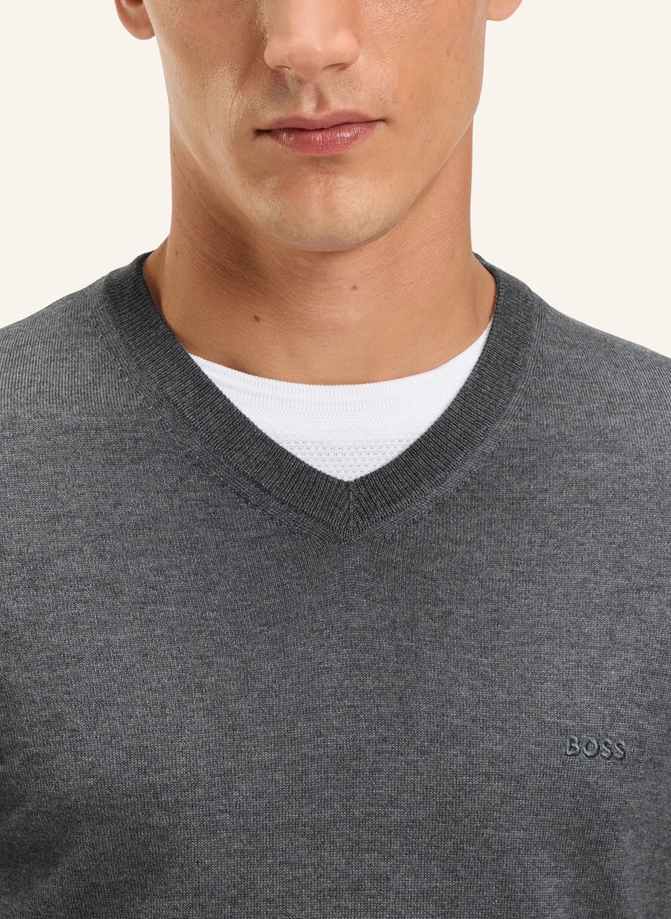 BOSS Pullover BARAM-L Regular Fit: GRAU