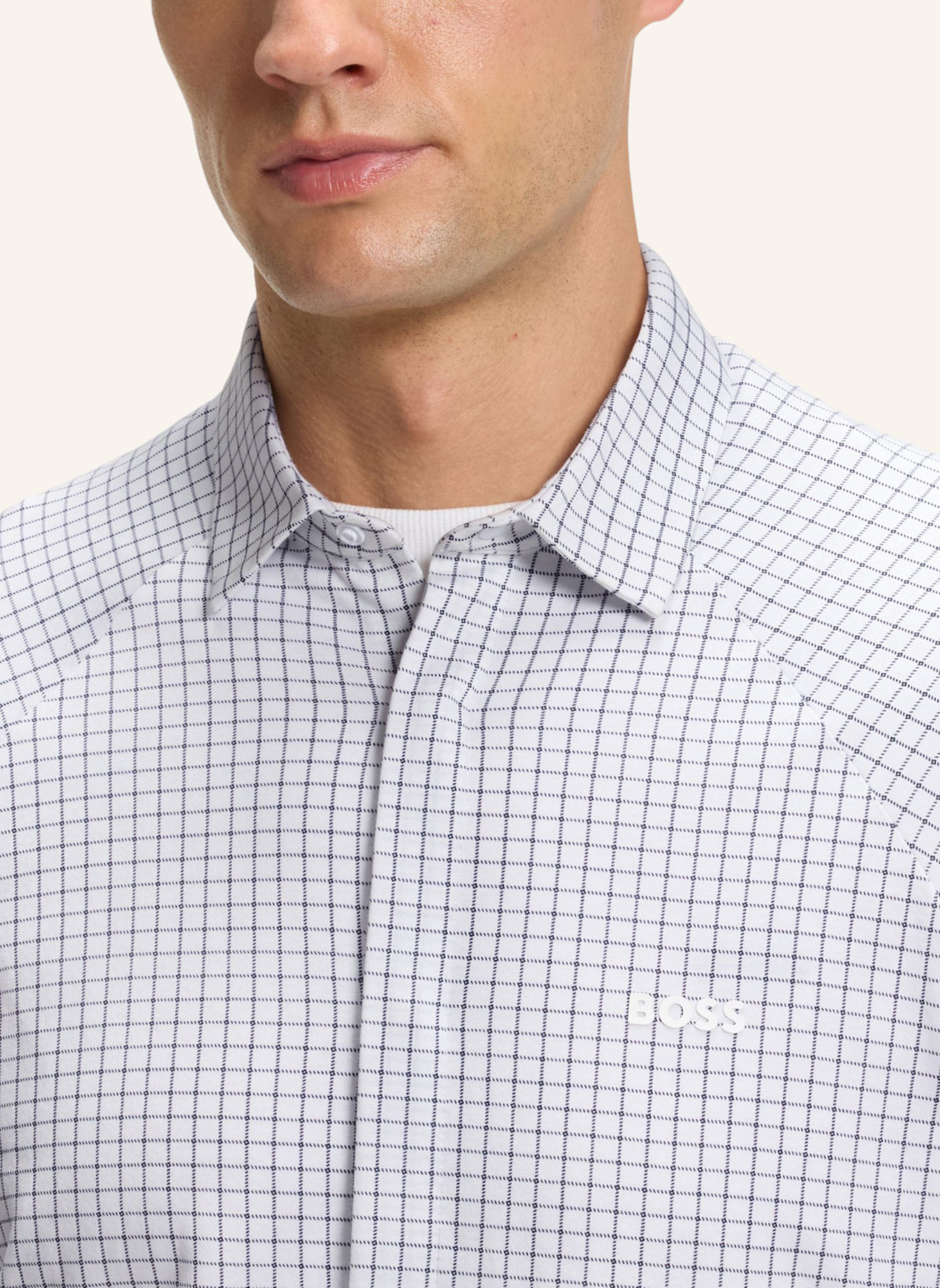 BOSS Casual Hemd B_EXCURSE_L Regular Fit: WEISS