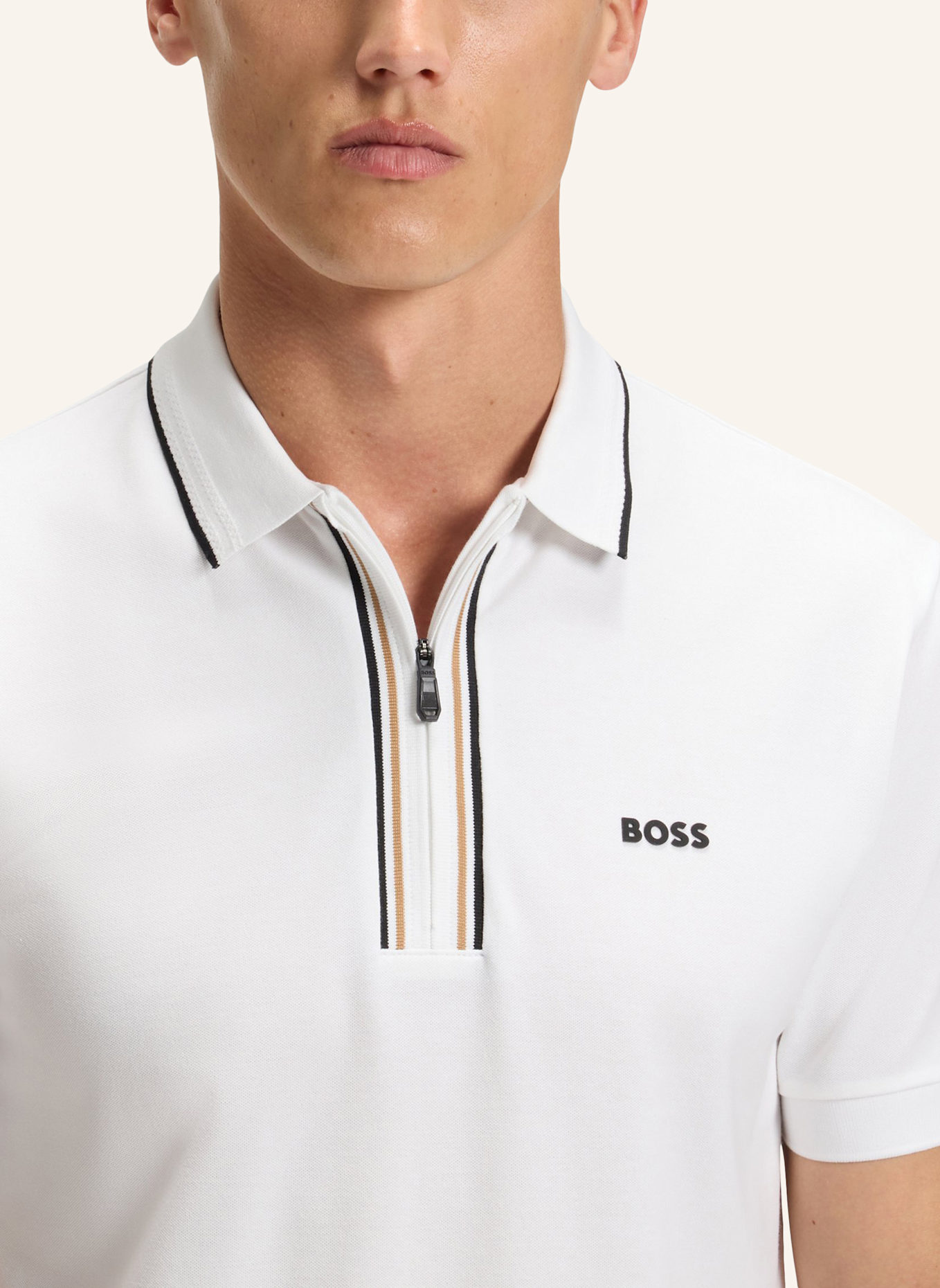 BOSS Poloshirt PHILIX GOC Slim Fit: WEISS