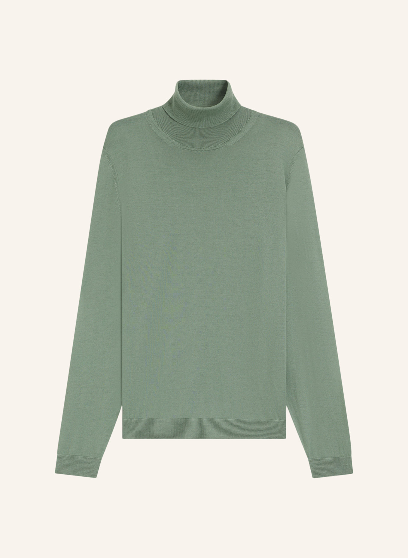 BOSS Rollkragenpullover MUSSO: HELLGRÜN