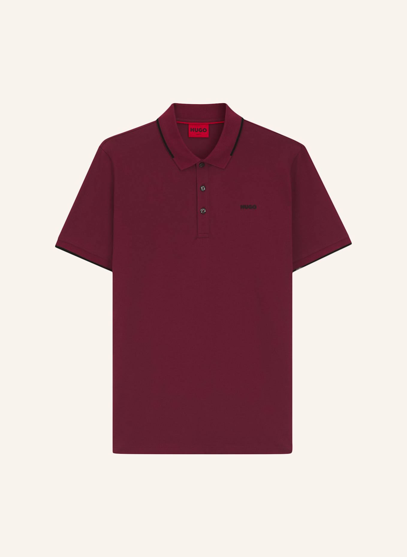 HUGO Poloshirt DINOSO222 Slim Fit: DUNKELROT