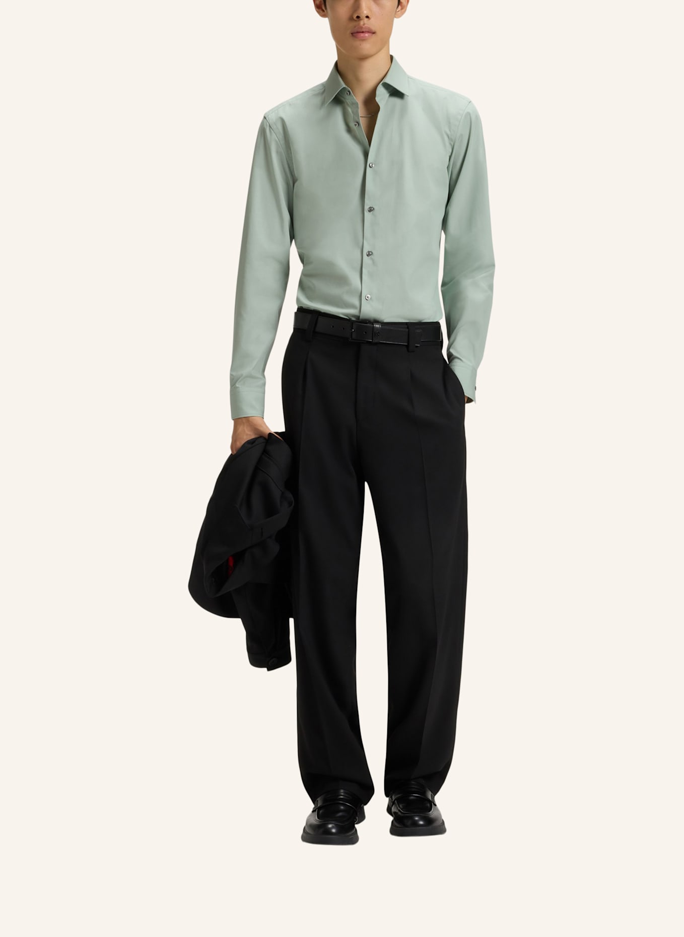 HUGO Business Hemd KENNO Slim Fit: HELLGRÜN