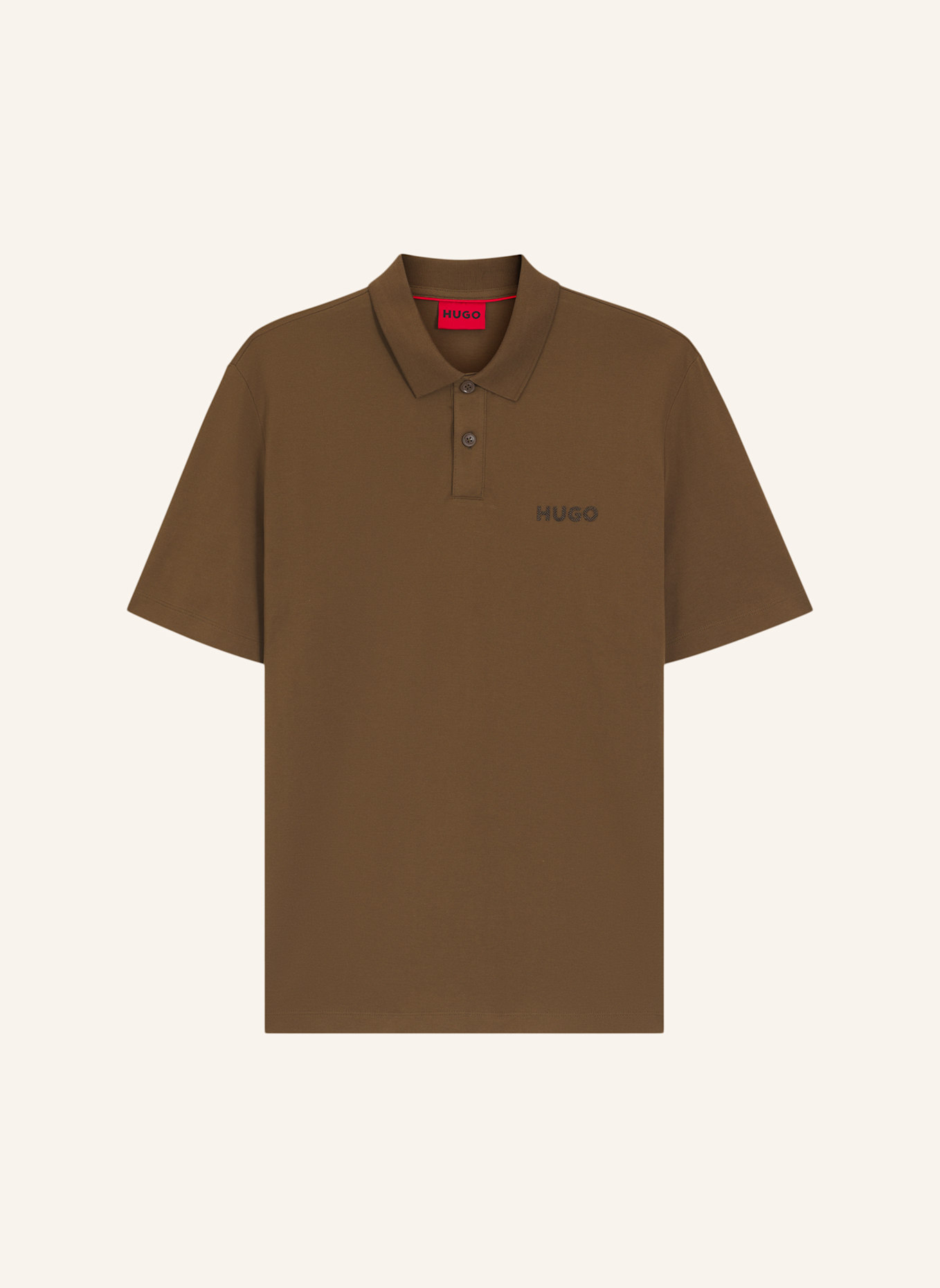 HUGO Poloshirt DIRLMERE Regular Fit: BRAUN