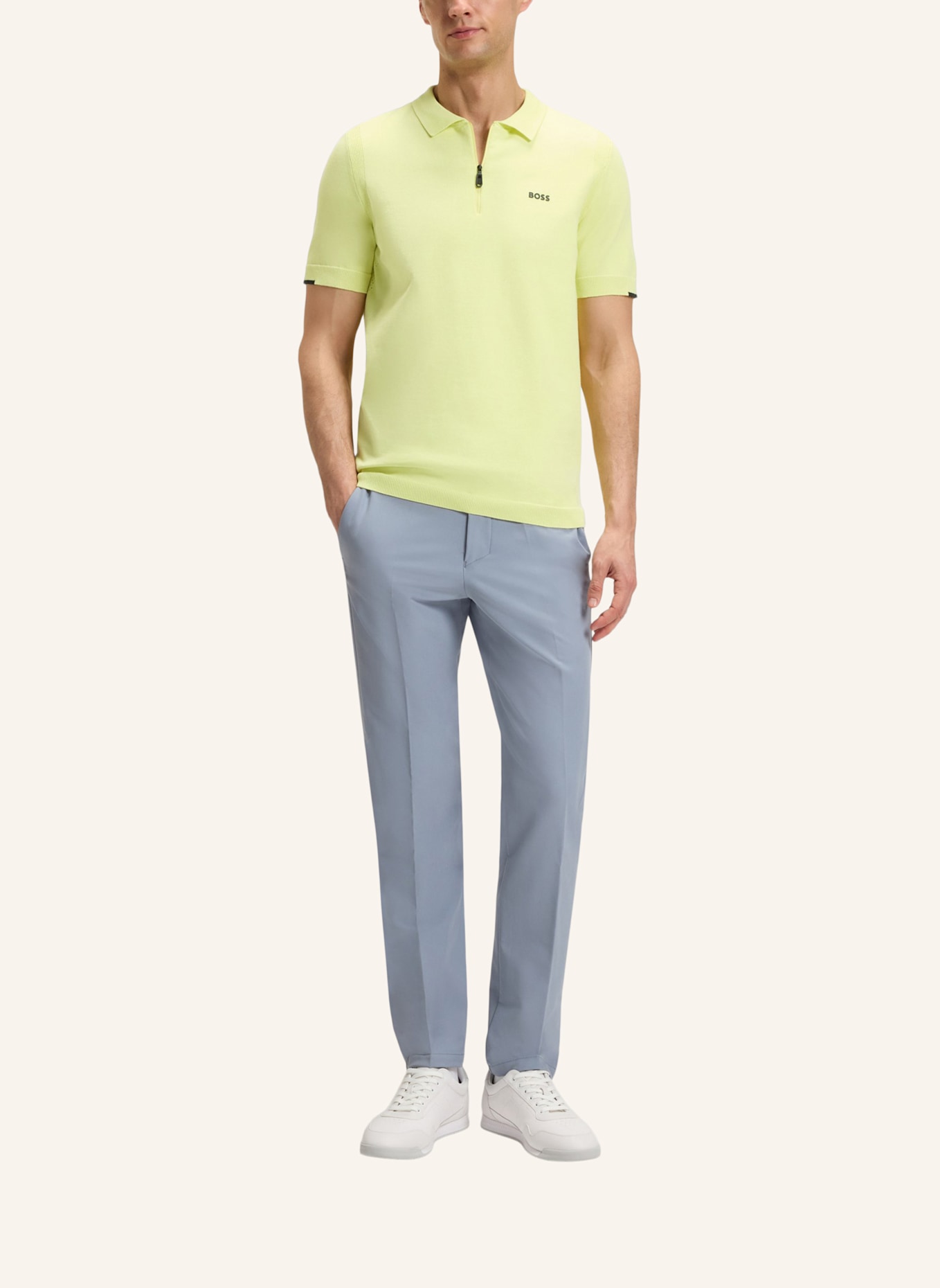 BOSS Pullover K_EVER-X PS Regular Fit: HELLGRÜN