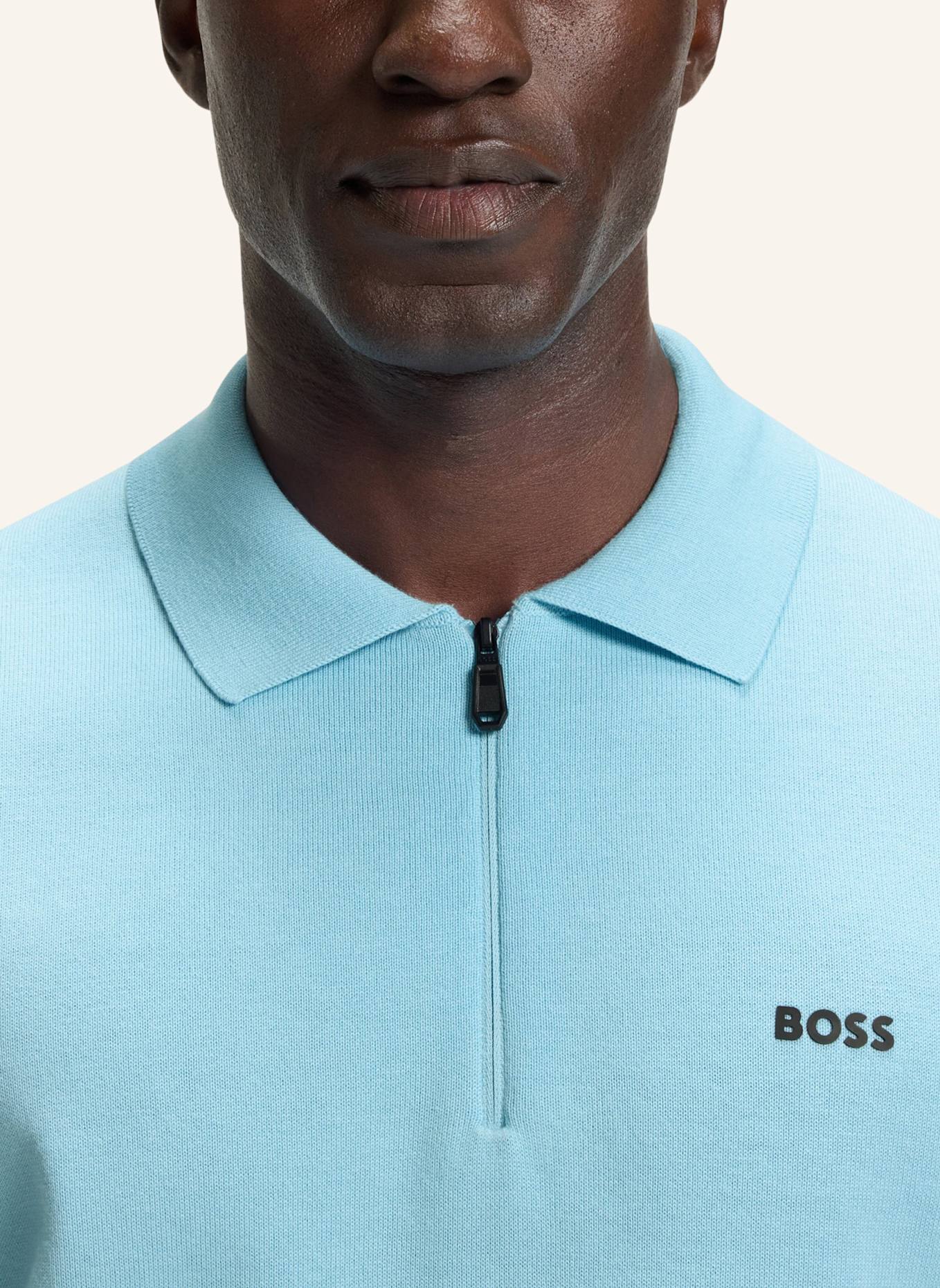 BOSS Pullover K_EVER-X PS Regular Fit: HELLBLAU