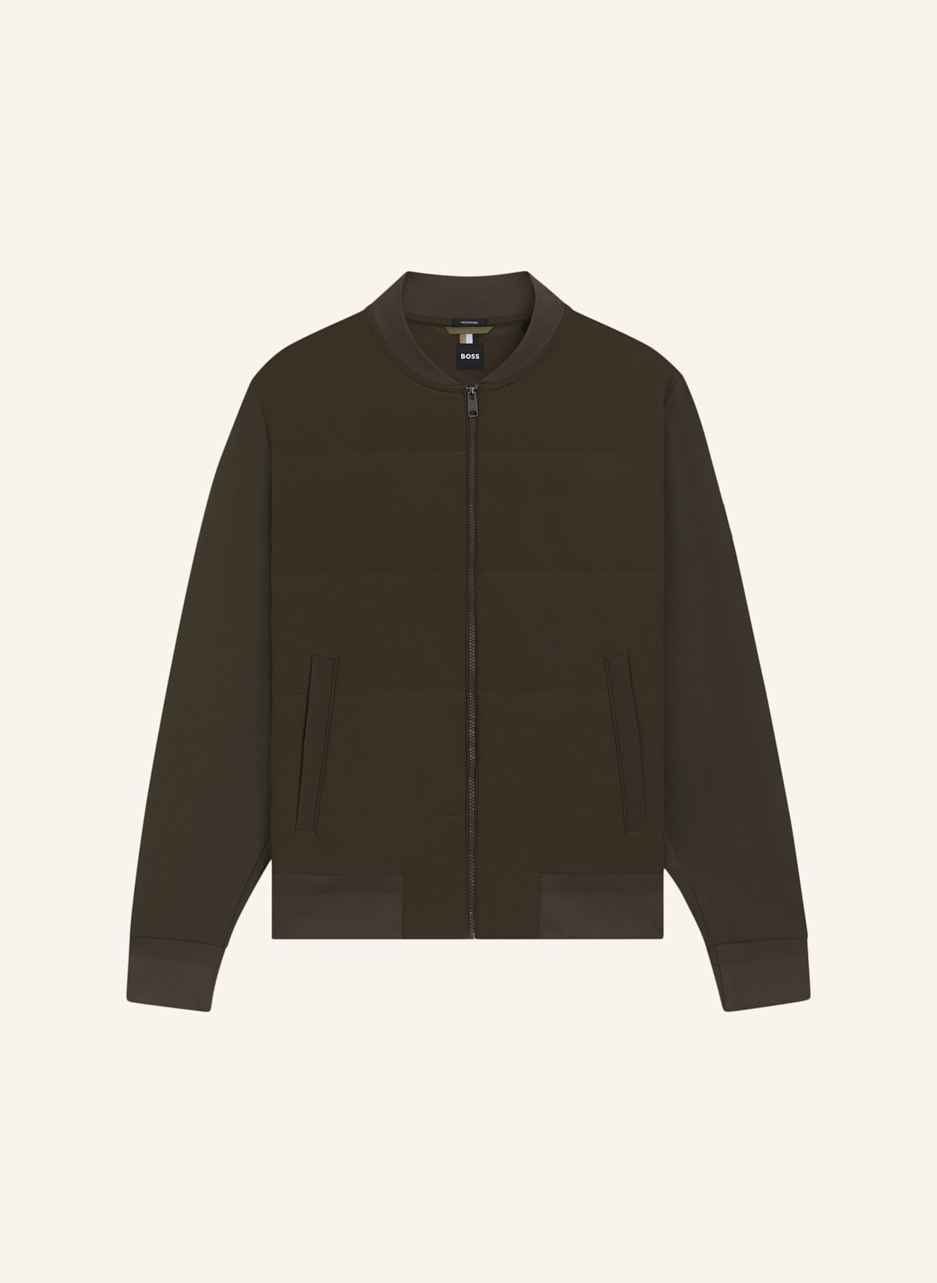 BOSS Jacke SKILES im Materialmix: HELLGRÜN