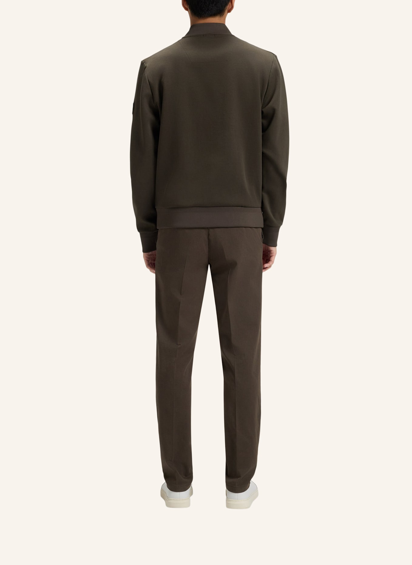 BOSS Jacke SKILES im Materialmix: HELLGRÜN