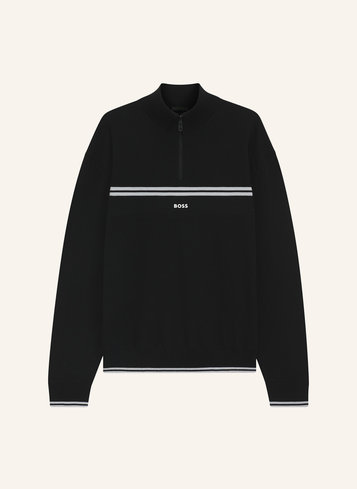 BOSS Pullover K_ZONE QZ Regular Fit: SCHWARZ