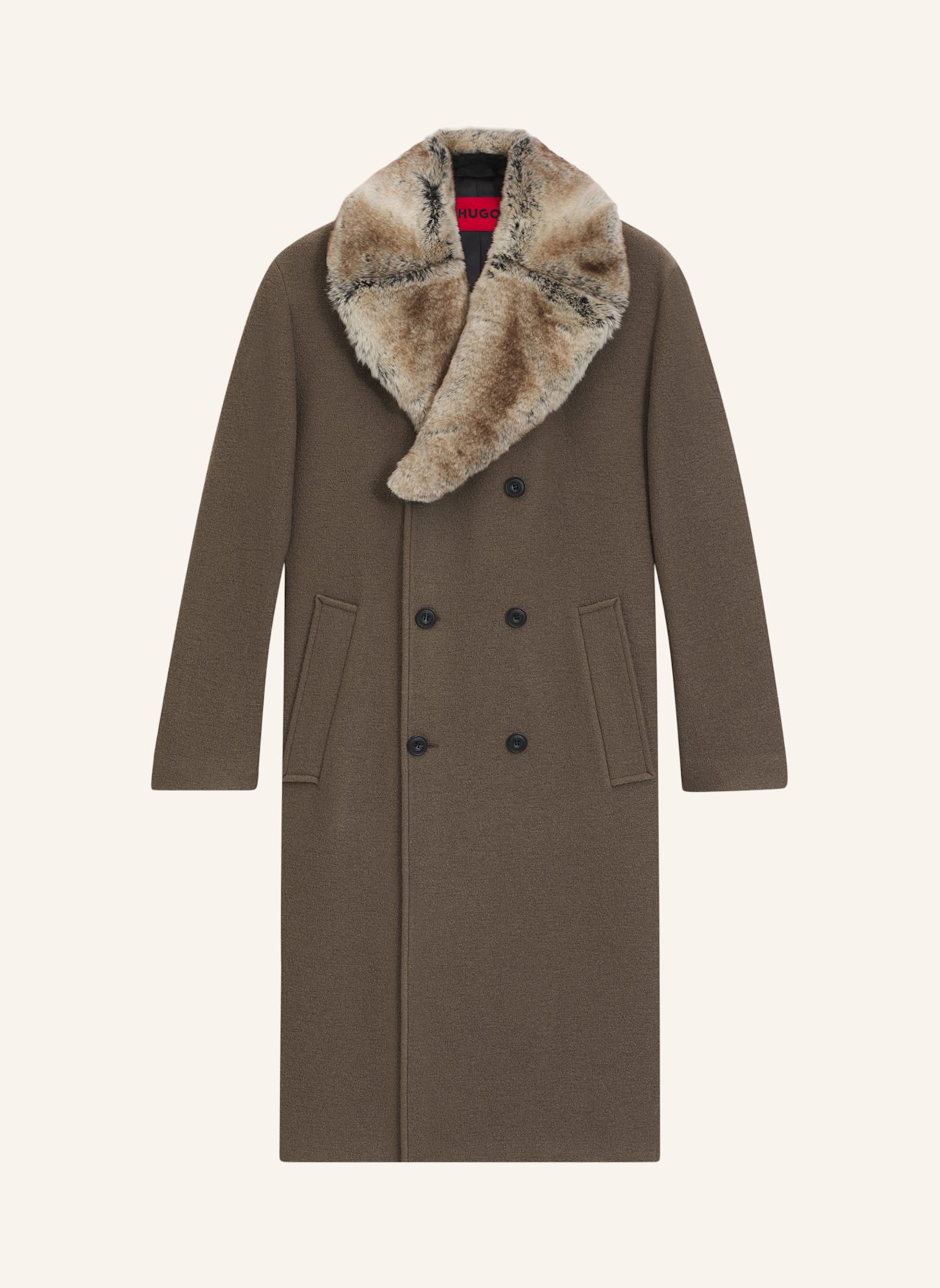 HUGO Casual Mantel MACARIO2541 Regular Fit: GRAU