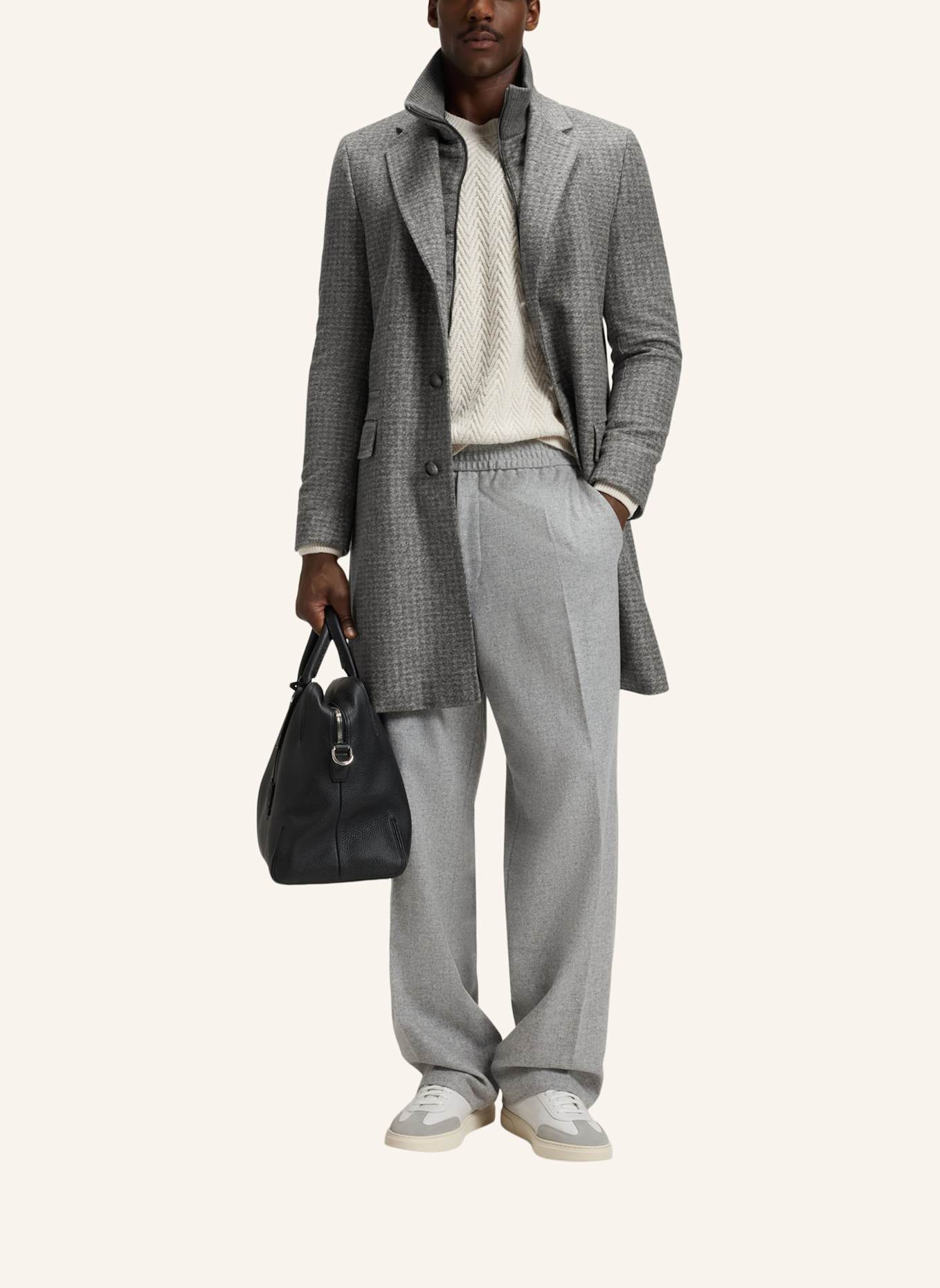 BOSS Mantel HYDE: SILBER