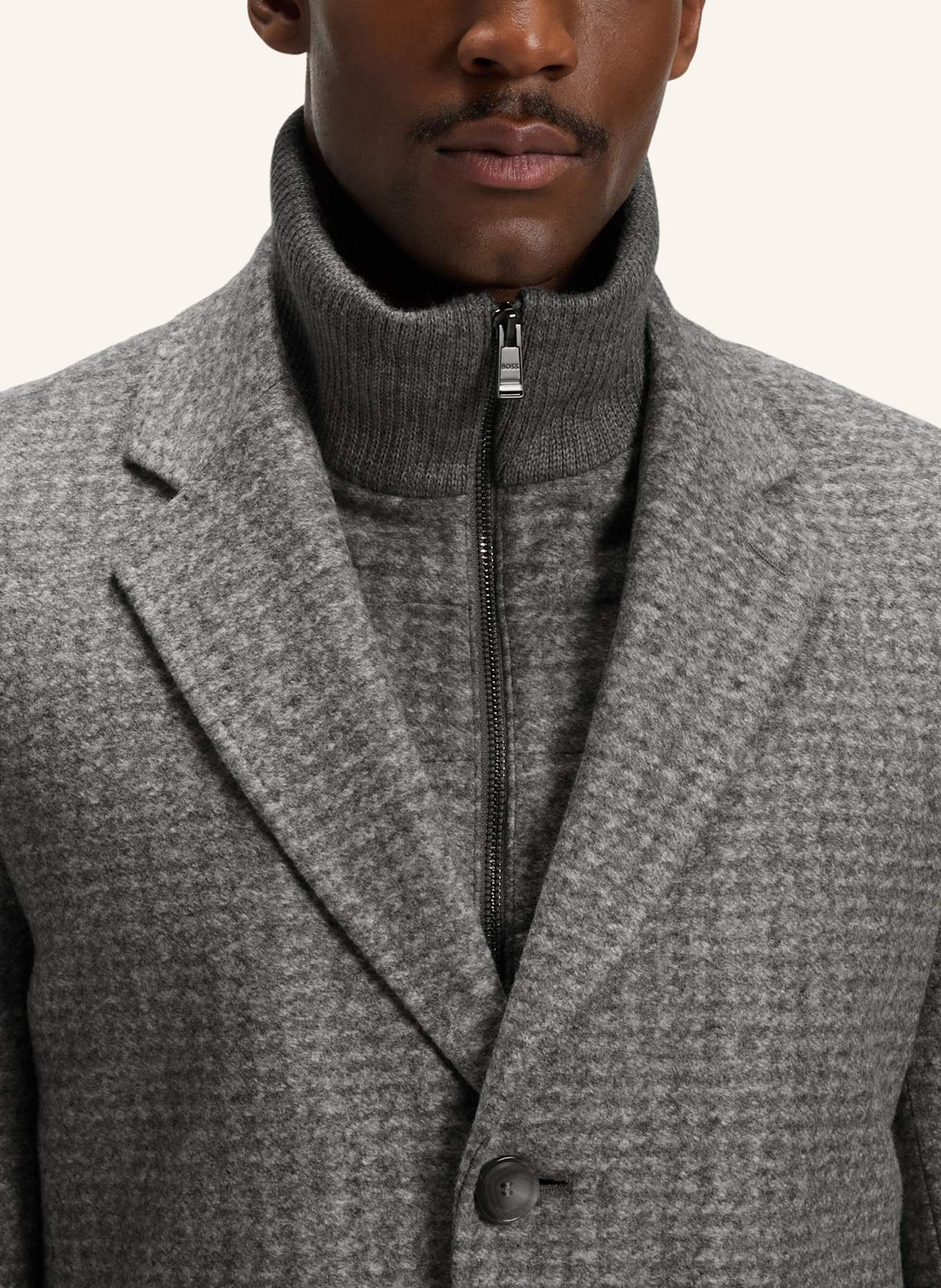 BOSS Mantel HYDE: SILBER