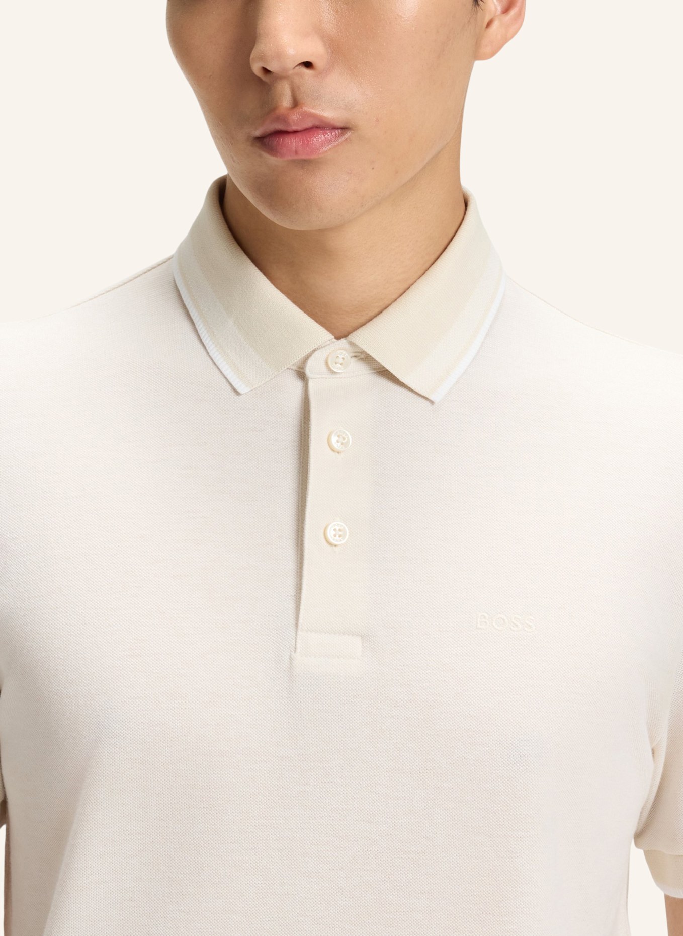 BOSS Poloshirt H-PROUT 141 Regular Fit: WEISS