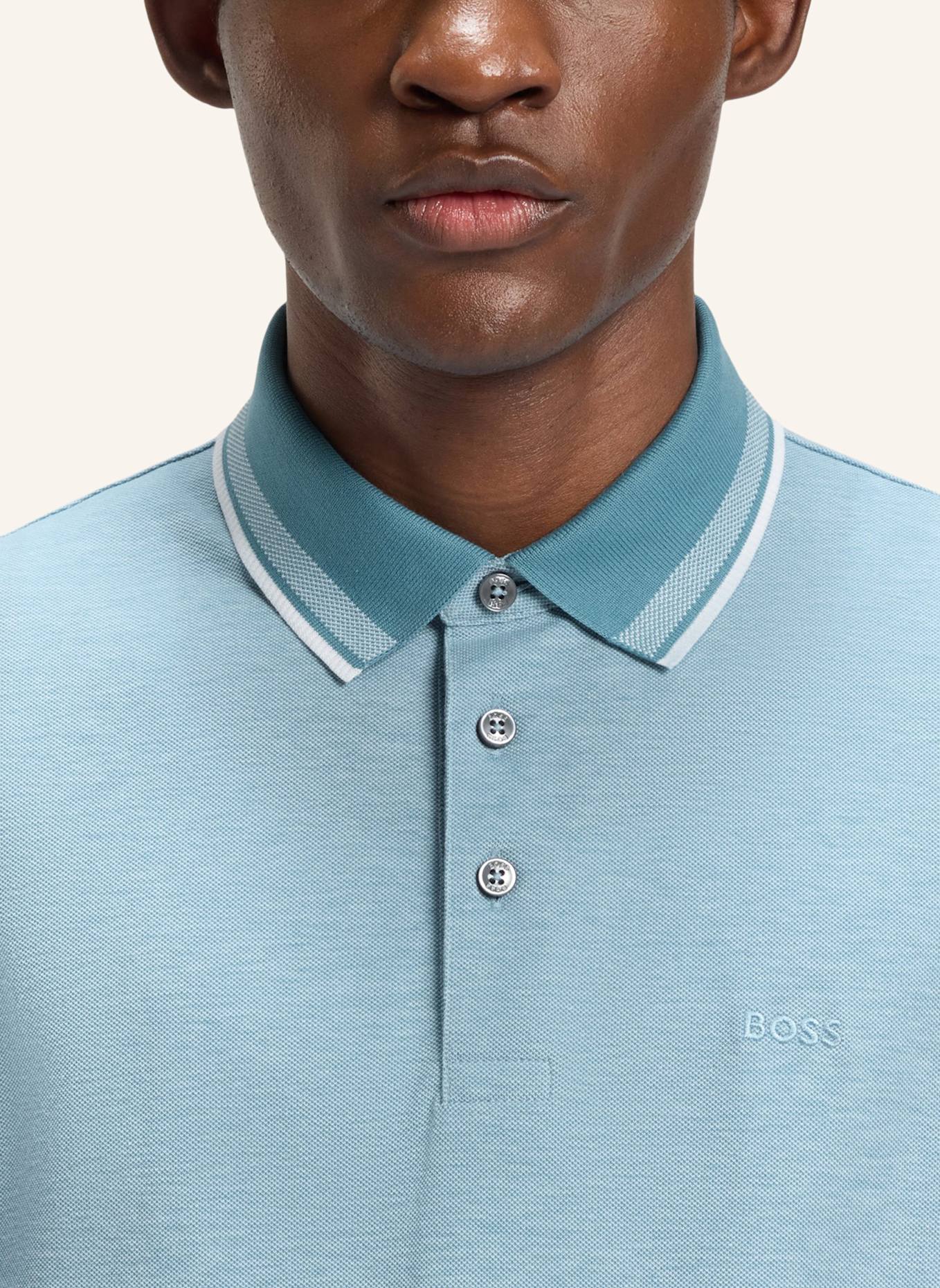 BOSS Poloshirt H-PROUT 141 Regular Fit: HELLBLAU