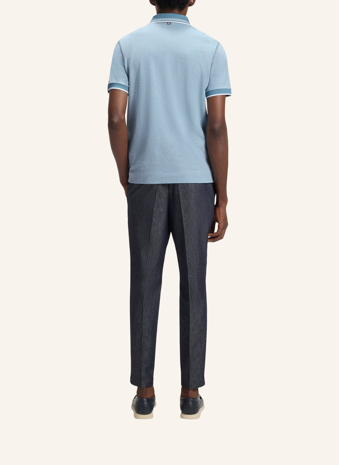 BOSS Poloshirt H-PROUT 141 Regular Fit: HELLBLAU