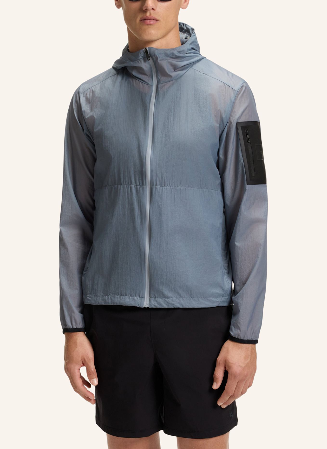 BOSS Casual Jacke J_AIRYNIX JACKET HD Regular Fit: DUNKELGRAU