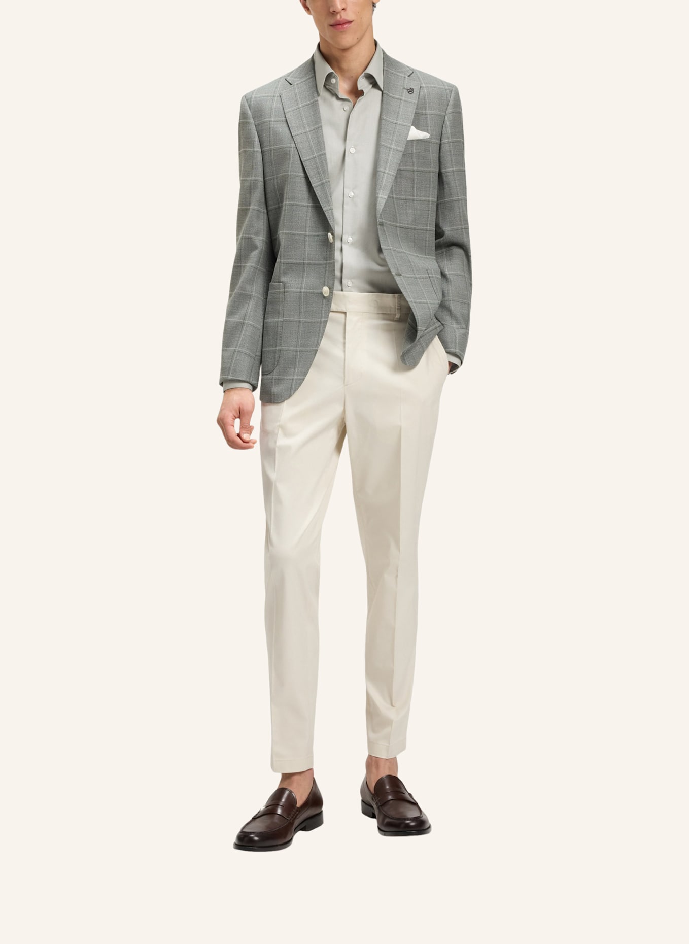 BOSS Business Hemd H-JOE-KENT-C1-214 Regular Fit: HELLGRÜN