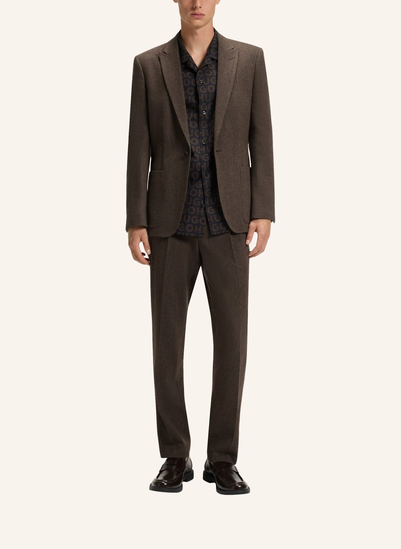 HUGO Blazer ARTI253F1X Extra-Slim Fit: BRAUN