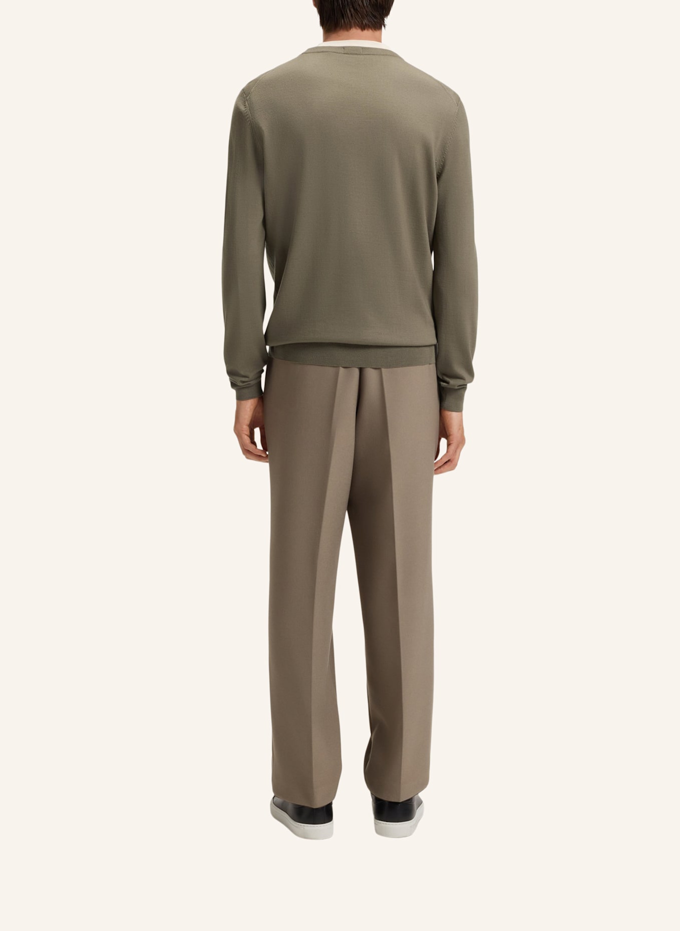 BOSS Pullover BARAM-L Regular Fit: BRAUN