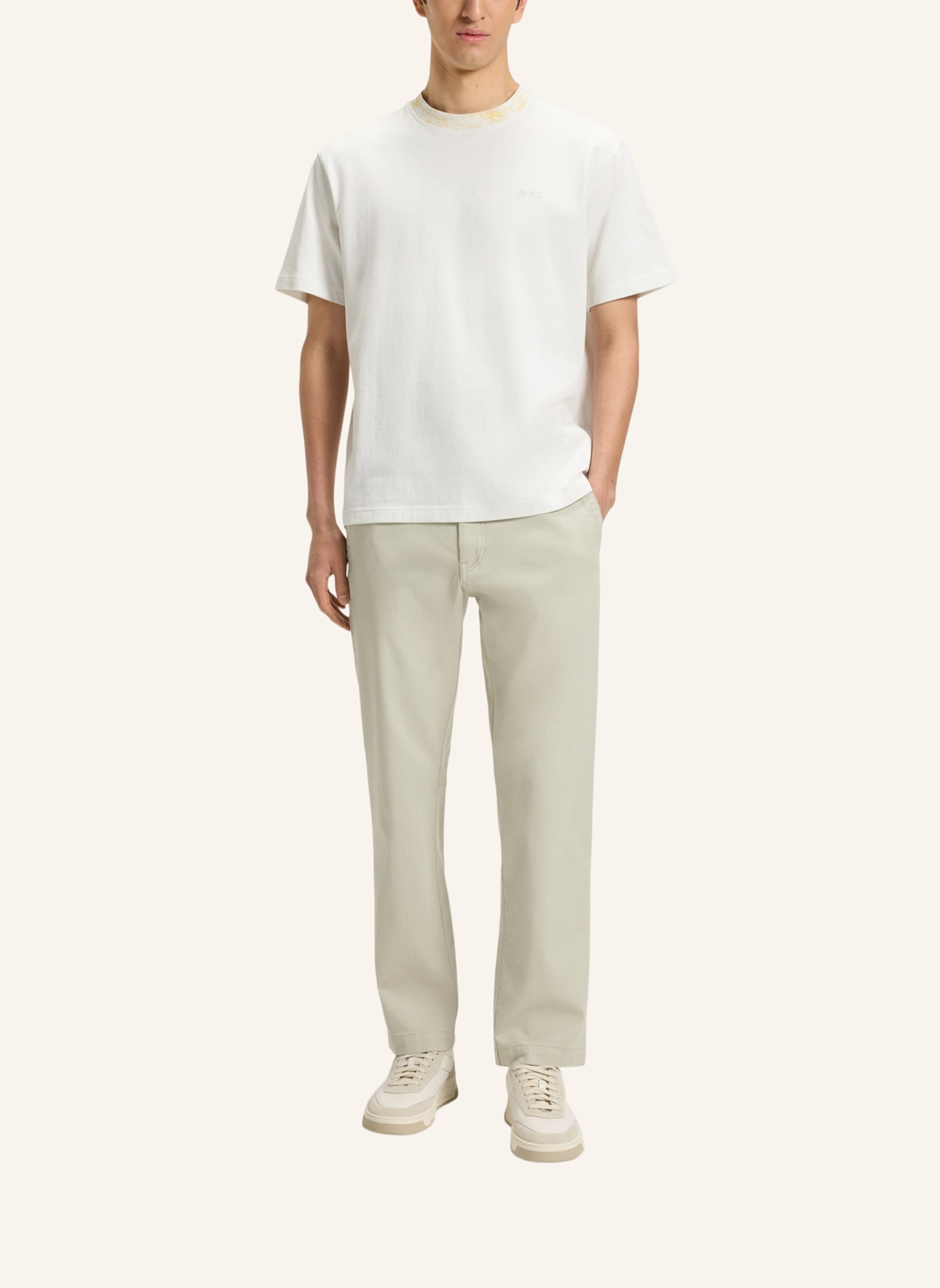 BOSS Casual Hose SANDERSON-L-2 Regular Fit: BEIGE