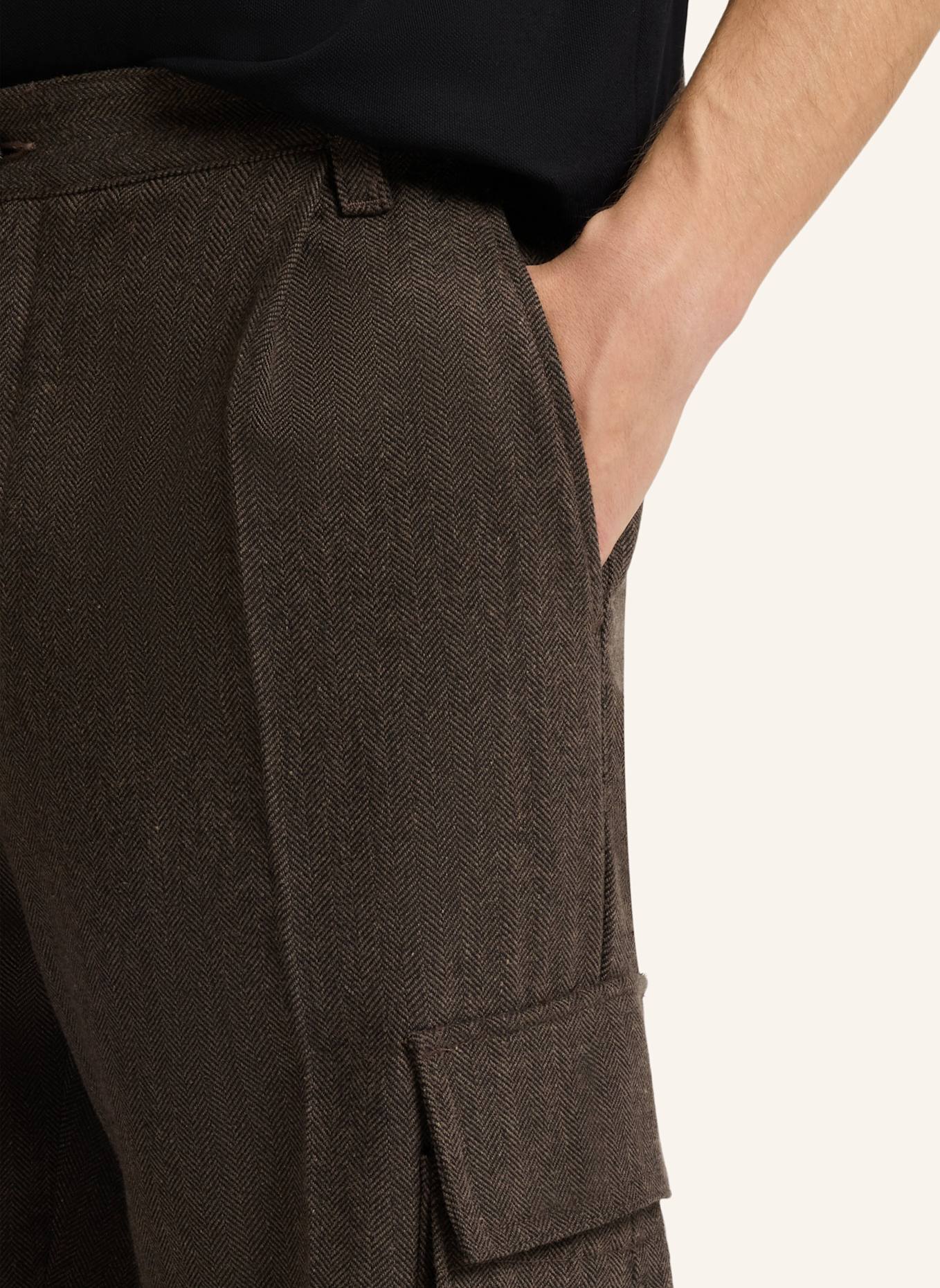 HUGO Casual Hose GRAYSEN253 Slim Fit: BRAUN