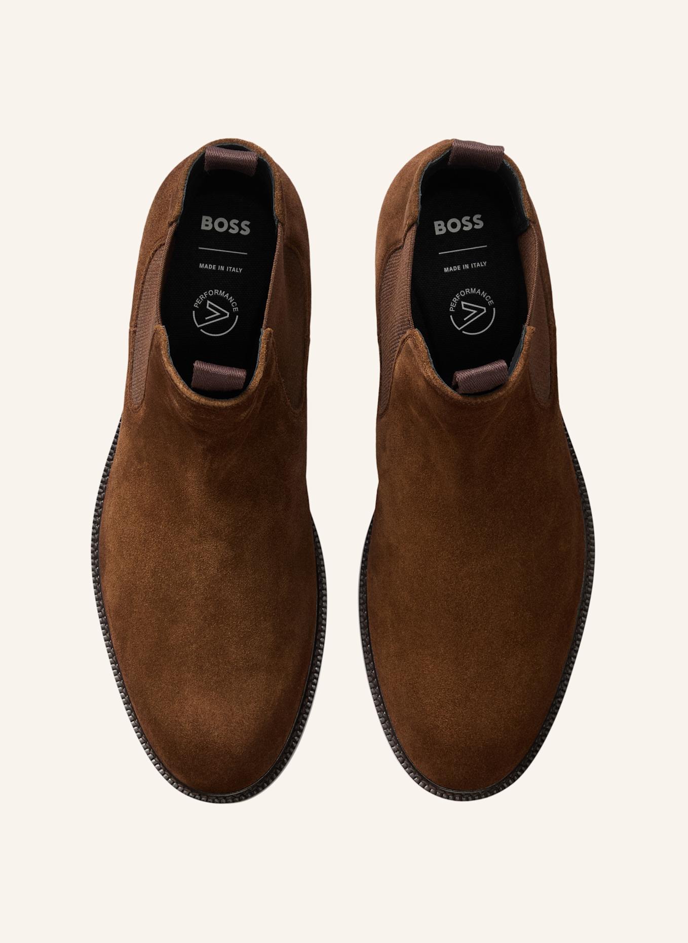 BOSS Stiefel DRESSLETIC_CHEB_SD: DUNKELBRAUN