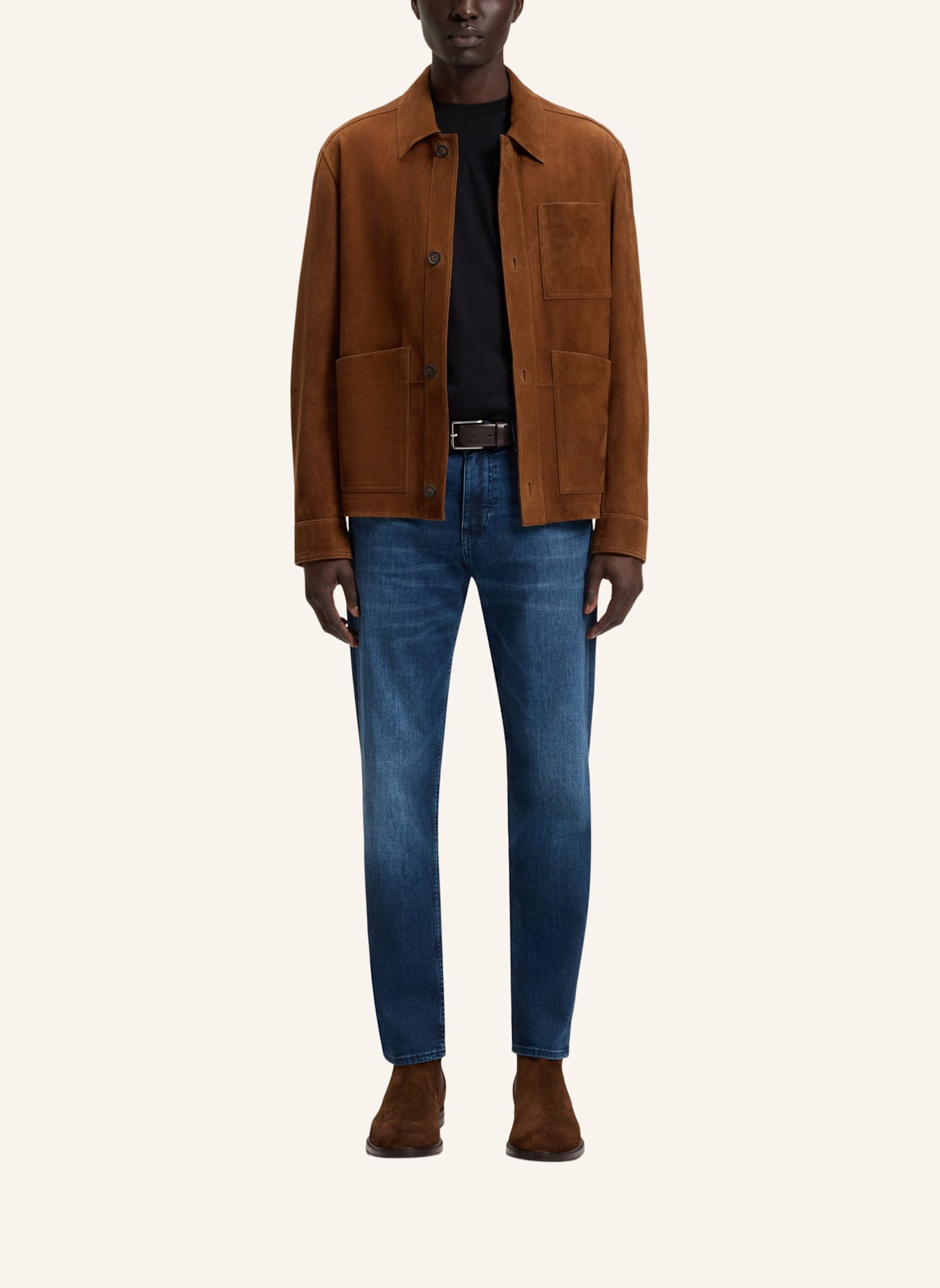 BOSS Stiefel DRESSLETIC_CHEB_SD: DUNKELBRAUN