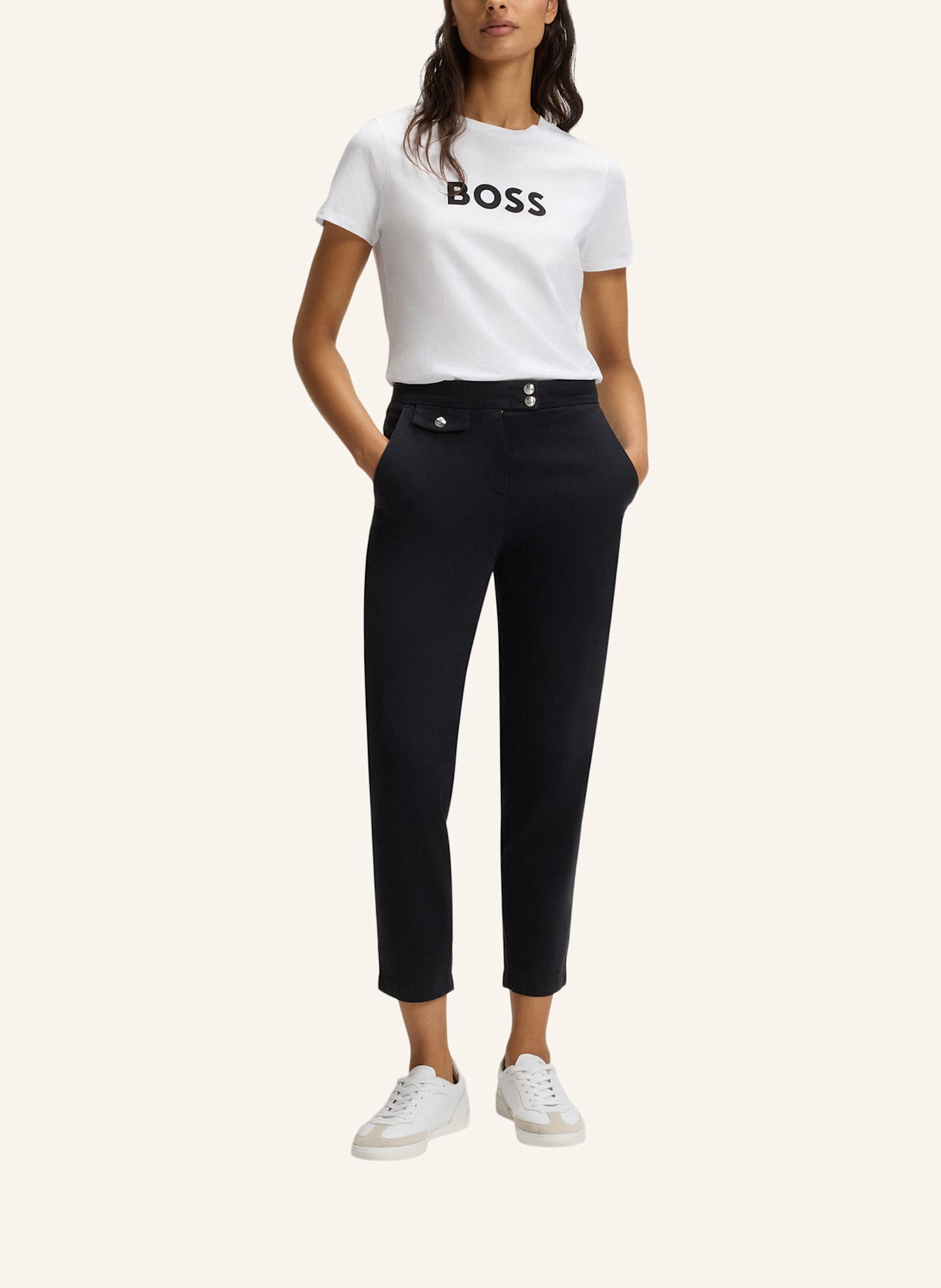 BOSS T-Shirt C_ELOGO_5 Regular Fit: WEISS