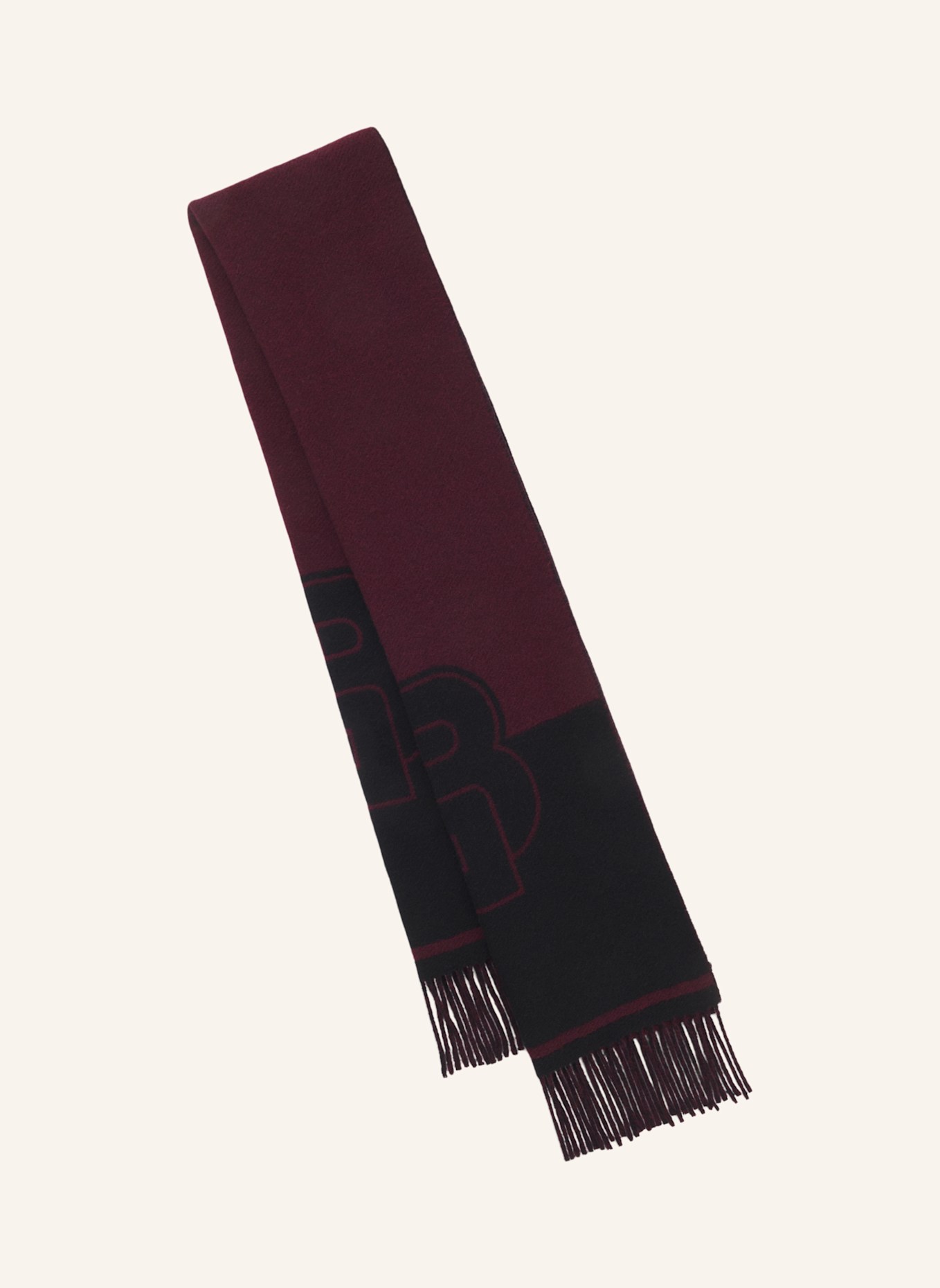 BOSS Gewebter Schal VIANNA_35*180: DUNKELLILA