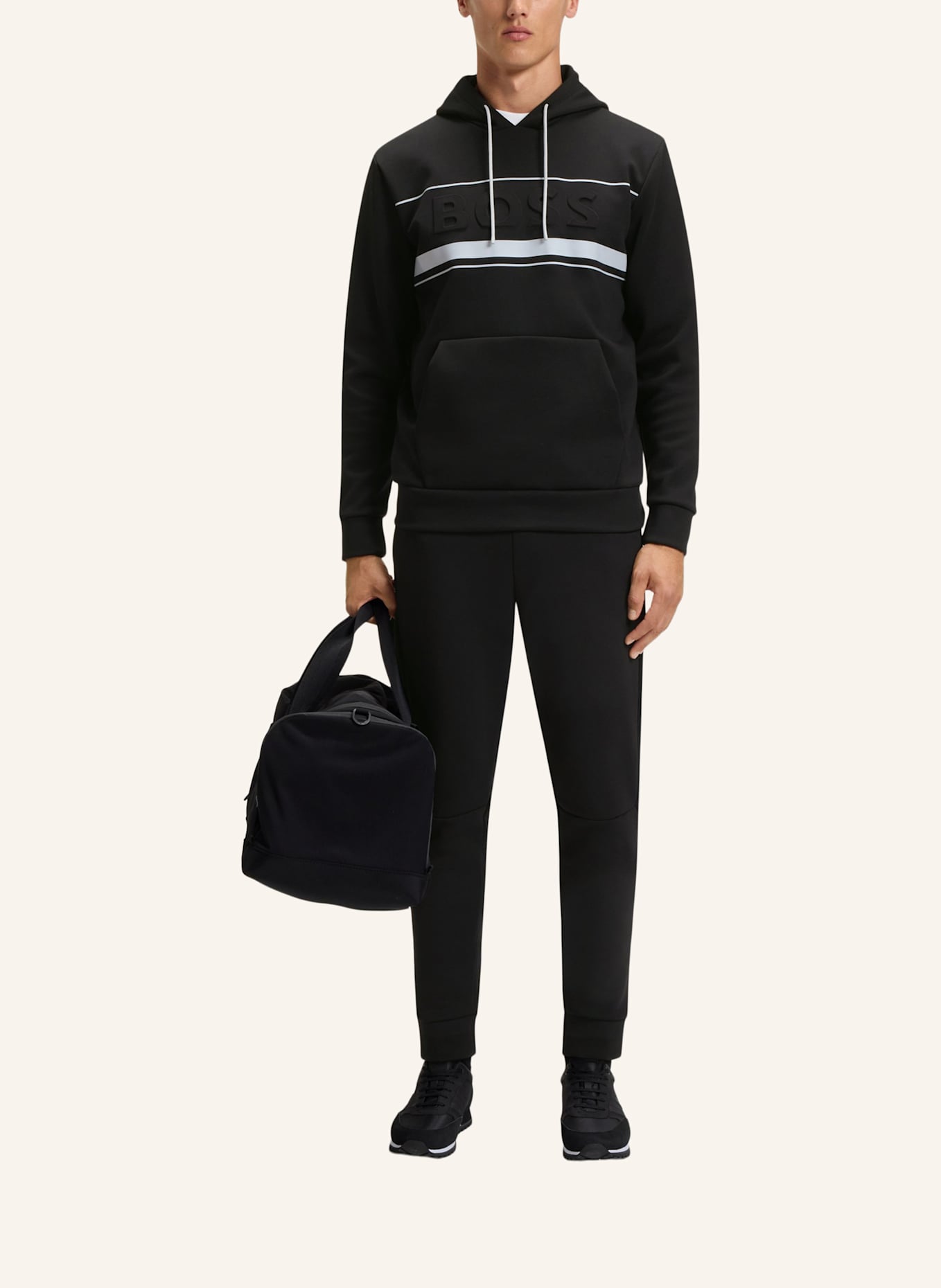 BOSS Casual Hose PANTS ZONE Regular Fit: SCHWARZ