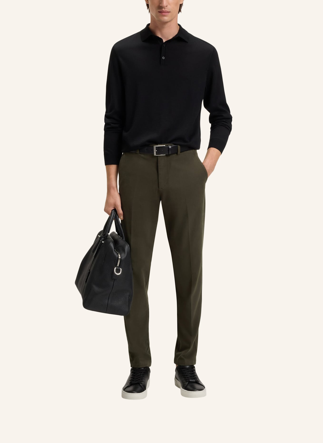 BOSS Casual Hose H-KAITON1 Slim Fit: HELLGRÜN