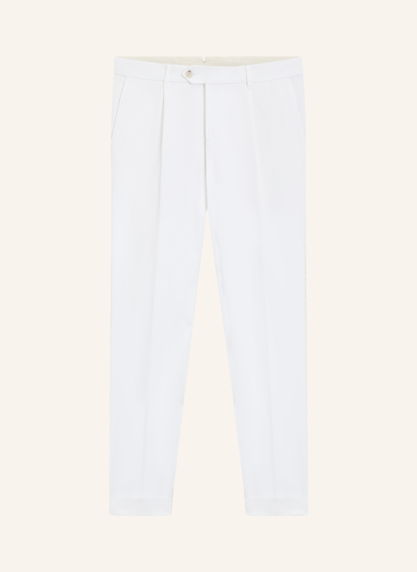 BOSS Business Hose C-GENIUS-PLTUWG-253F Slim Fit: WEISS