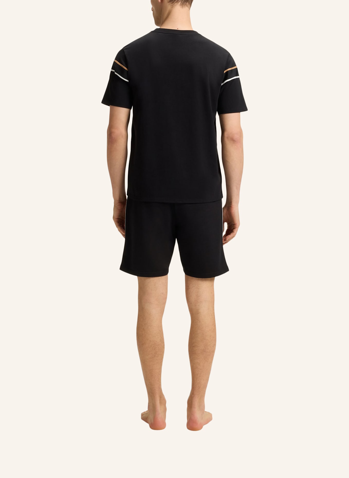 BOSS Loungewear Oberteil ICONIC T-SHIRT Regular Fit: SCHWARZ