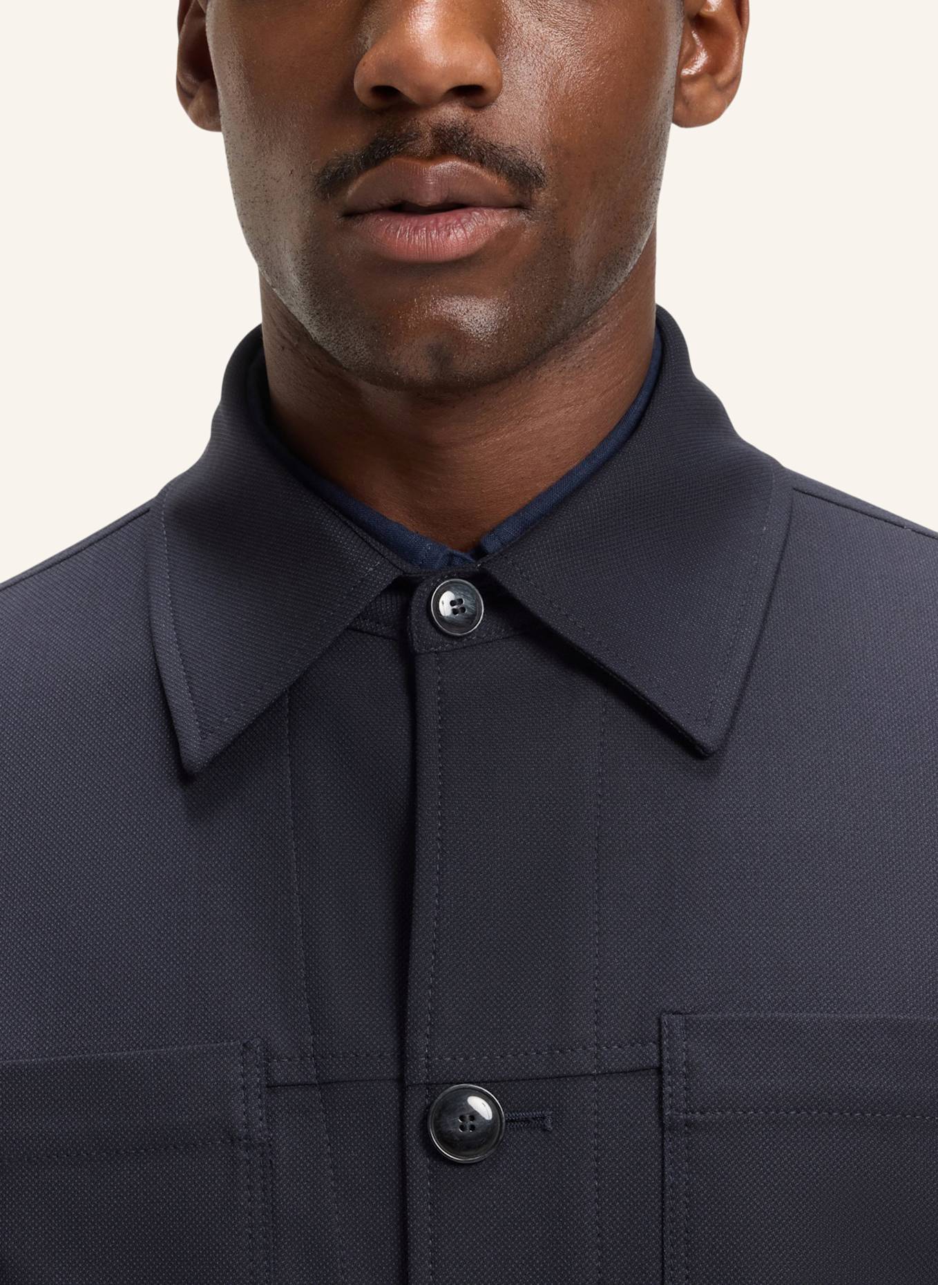 BOSS Blazer P-CRAIG-WG-253 Relaxed Fit: DUNKELBLAU