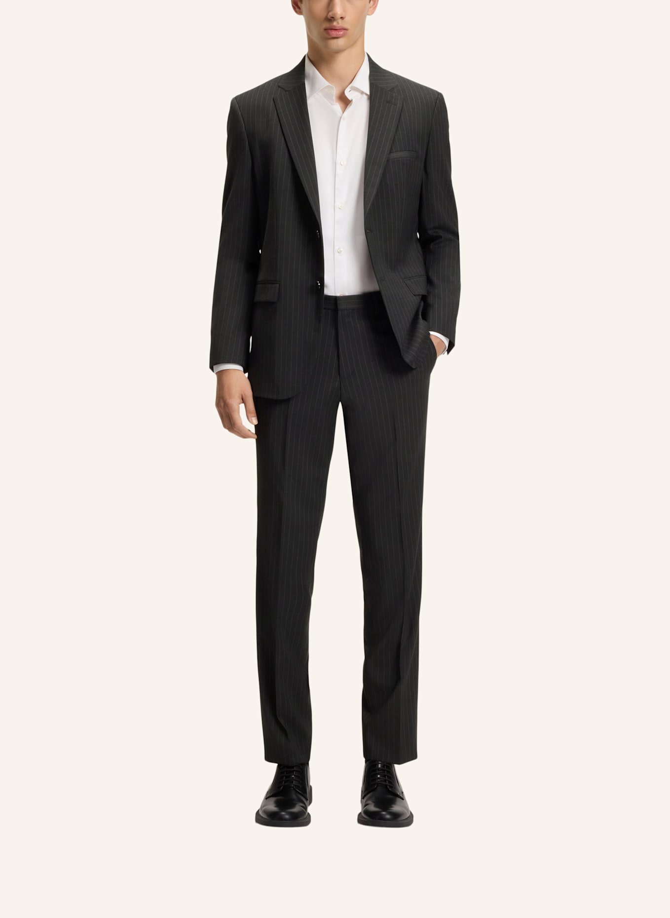 HUGO Business Hose HESTEN253X Extra-Slim Fit: DUNKELGRAU