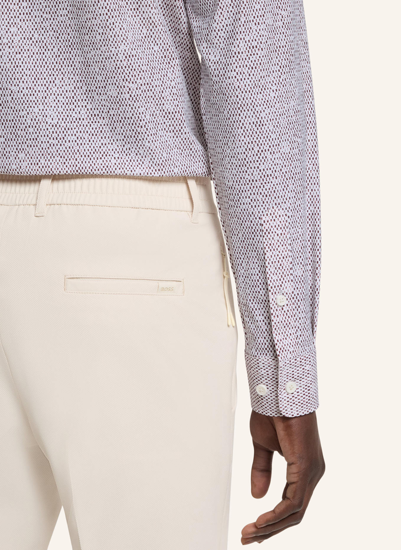 BOSS Casual Hemd P-ROAN-KENT-C1-233 Slim Fit: BRAUN