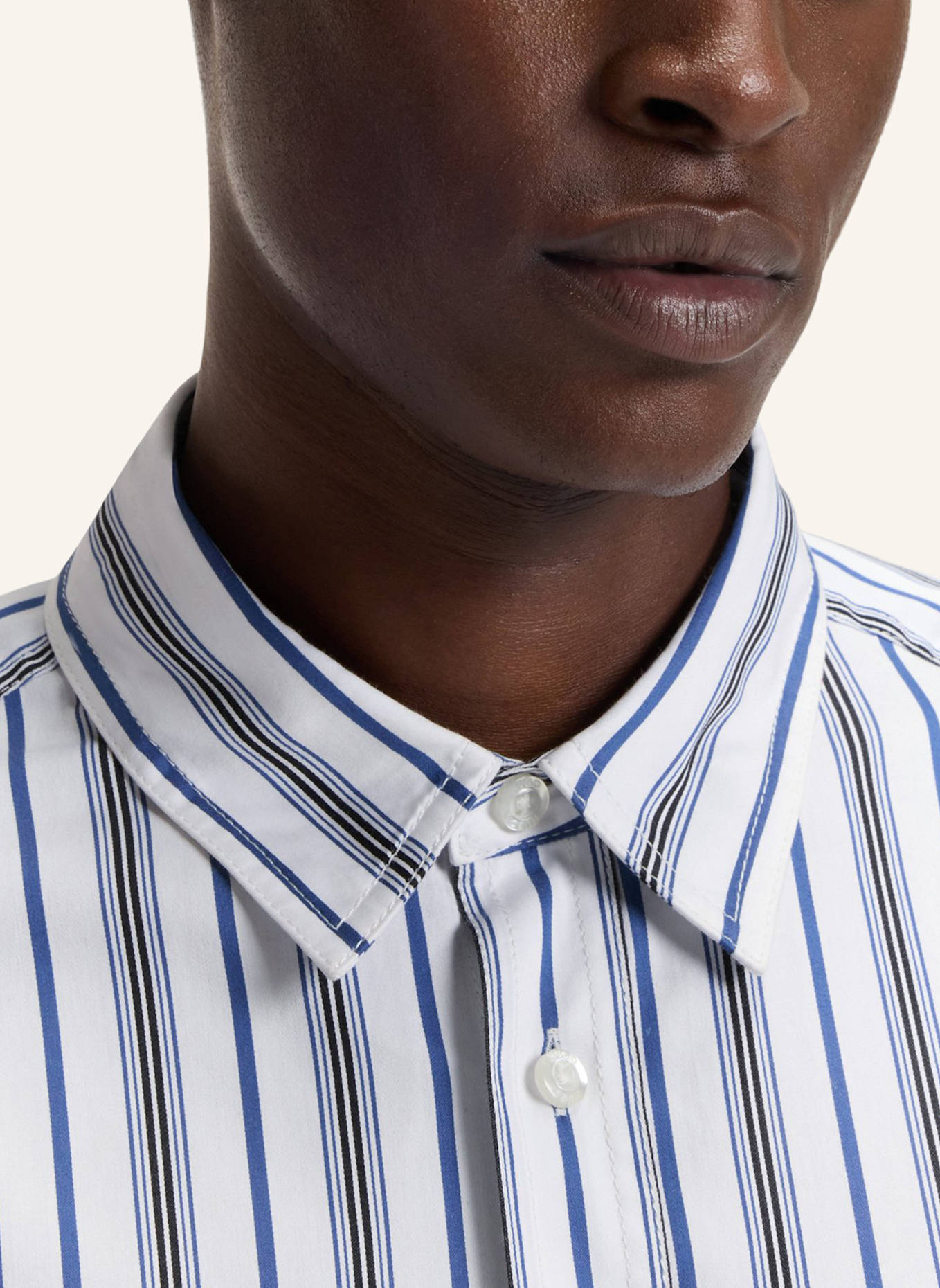 HUGO Casual Hemd ERILLO Oversize Fit: BLAU