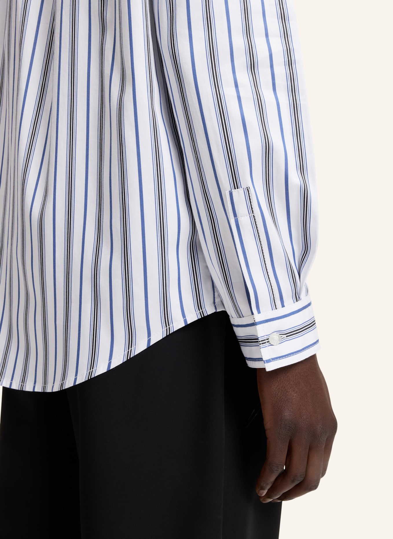 HUGO Casual Hemd ERILLO Oversize Fit: BLAU