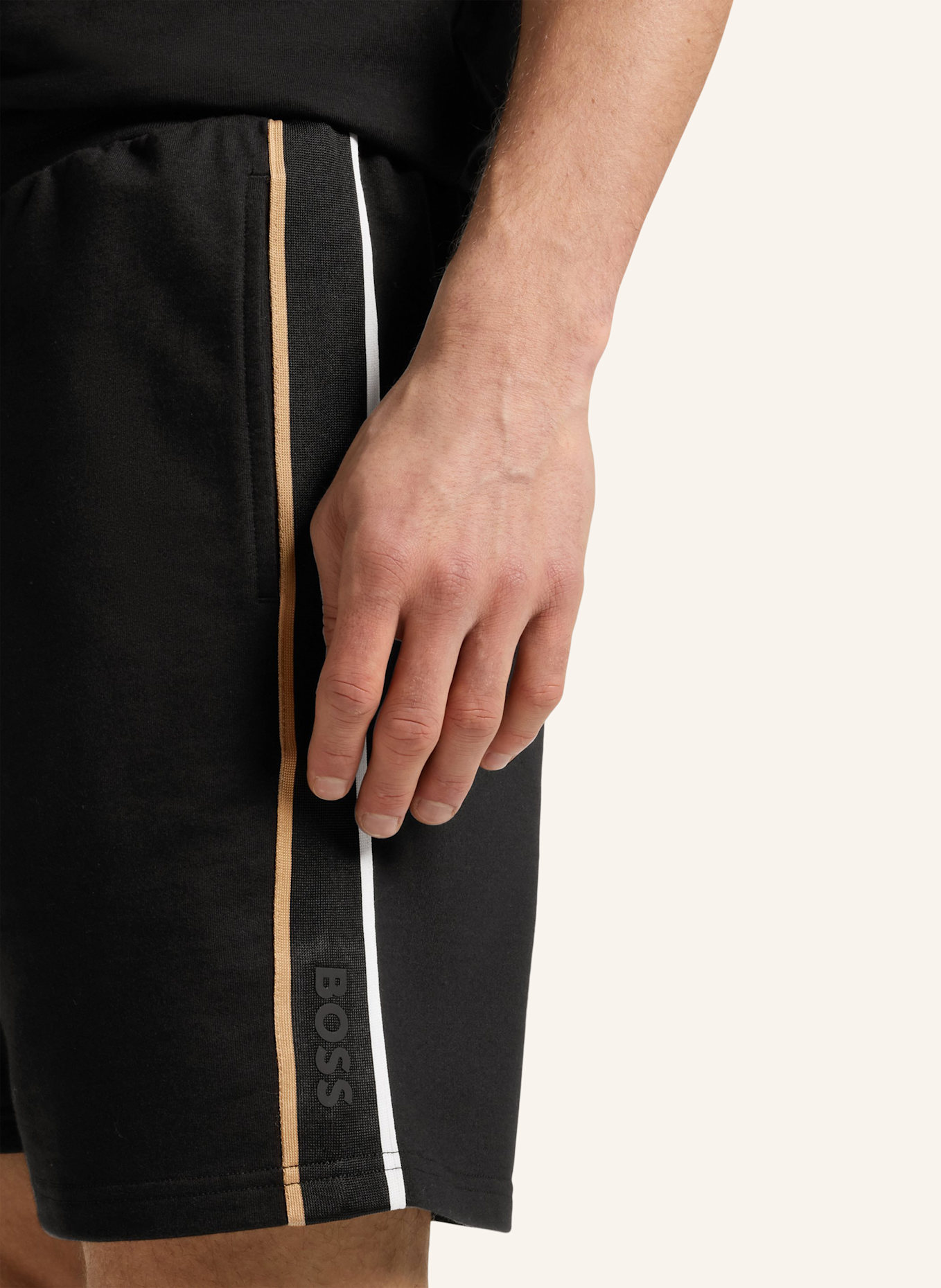 BOSS Loungewear Unterteil ICONIC SHORTS: SCHWARZ