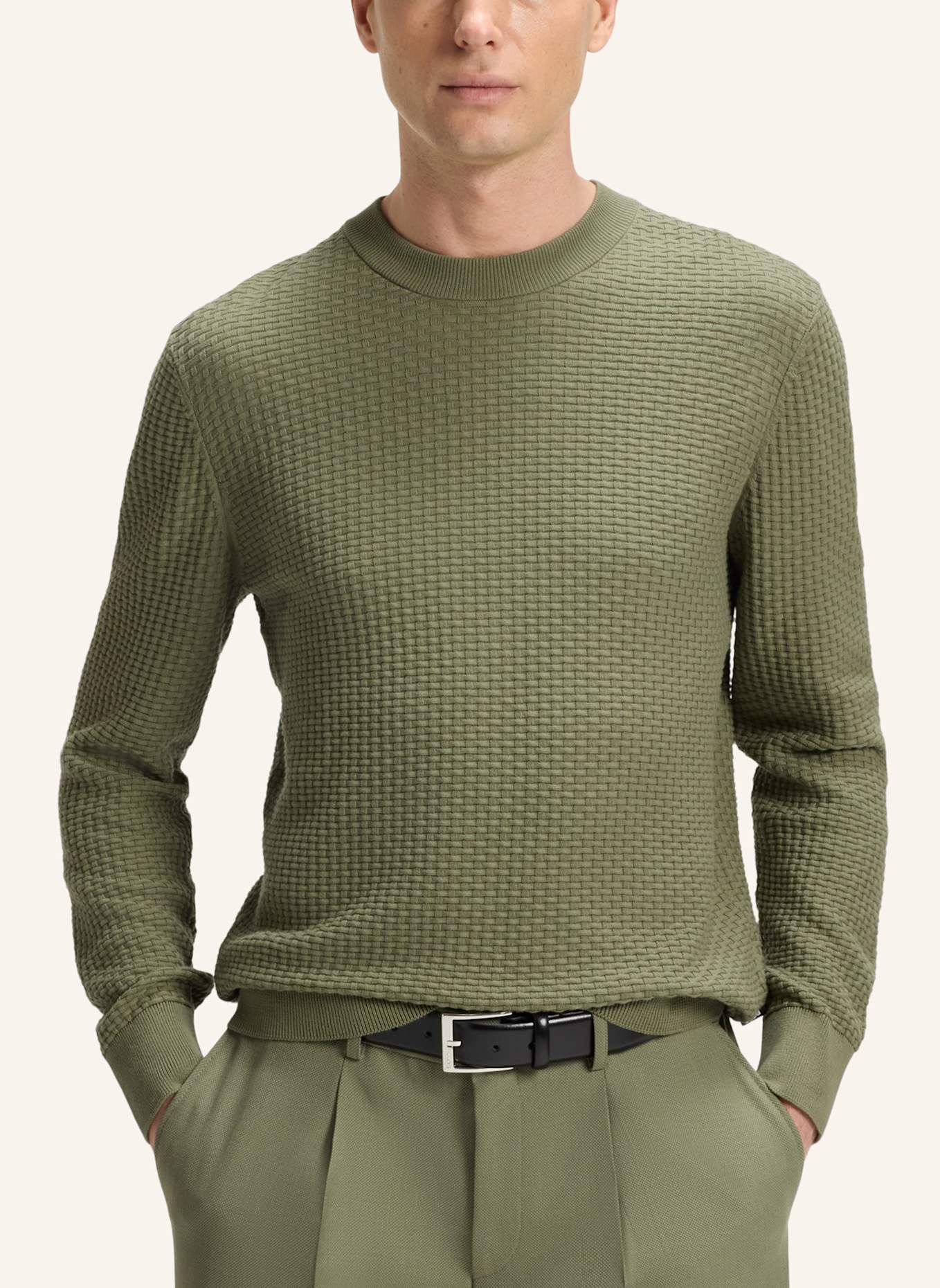 BOSS Pullover H-IMBERTO Regular Fit: GRÜN
