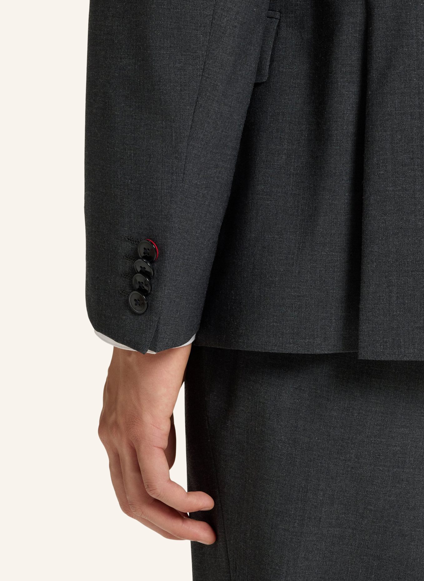 HUGO Business Anzug HENRY/GETLIN231X Slim Fit: DUNKELGRAU