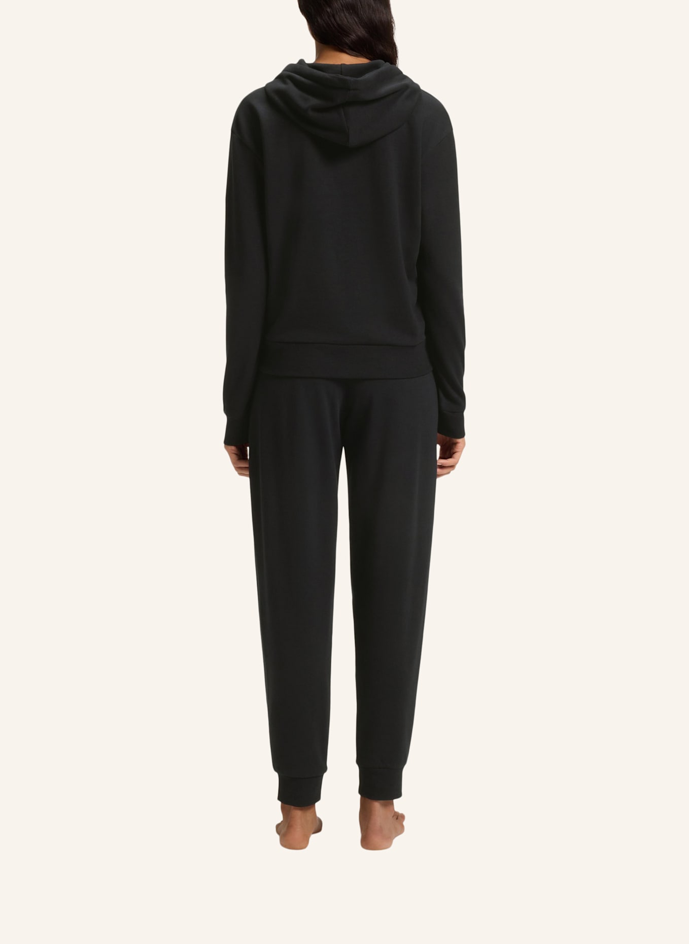 BOSS Lounge-Hoodie STRIPE: SCHWARZ