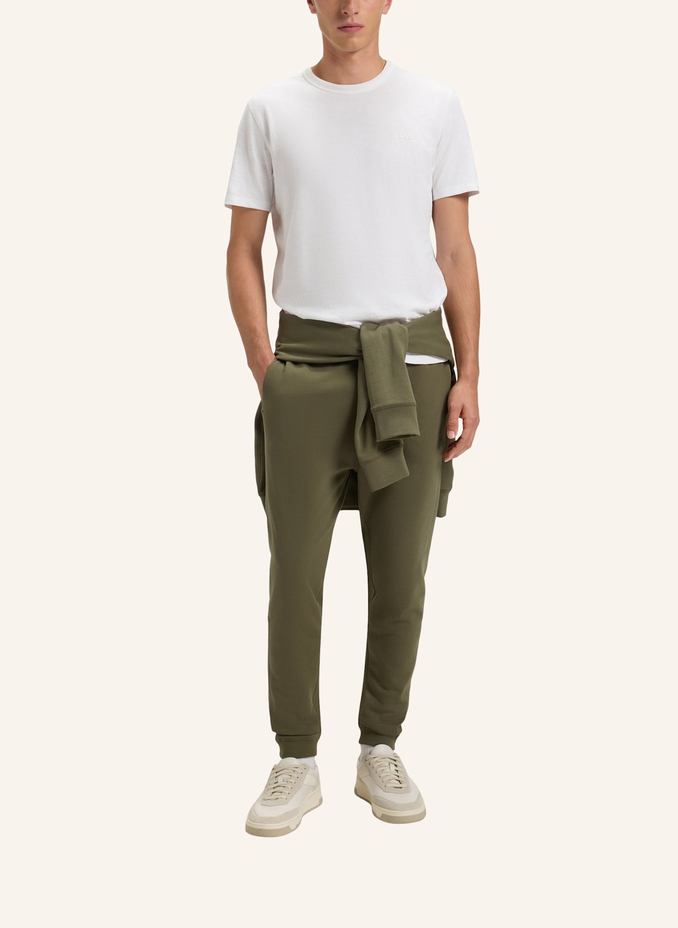 BOSS Casual Hose SESTART Regular Fit: GRÜN