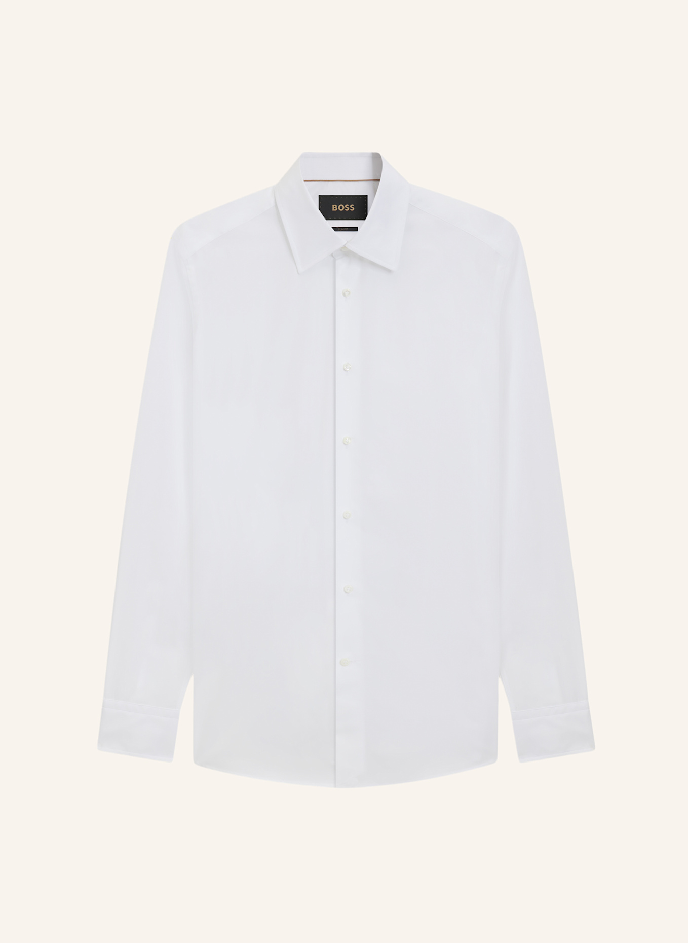 BOSS Business Hemd L-HAYS-KENT-C1-243 Slim Fit: WEISS