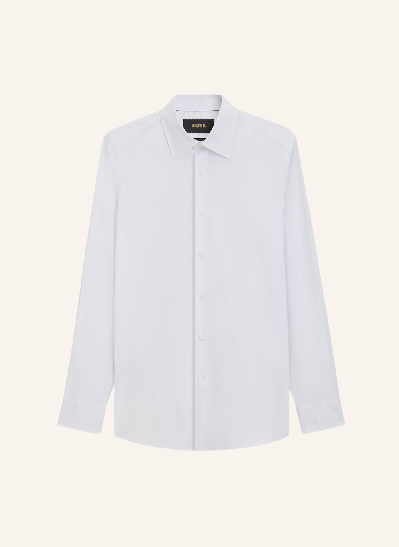 BOSS Business Hemd L-HAYS-KENT-C1-243 Slim Fit: WEISS